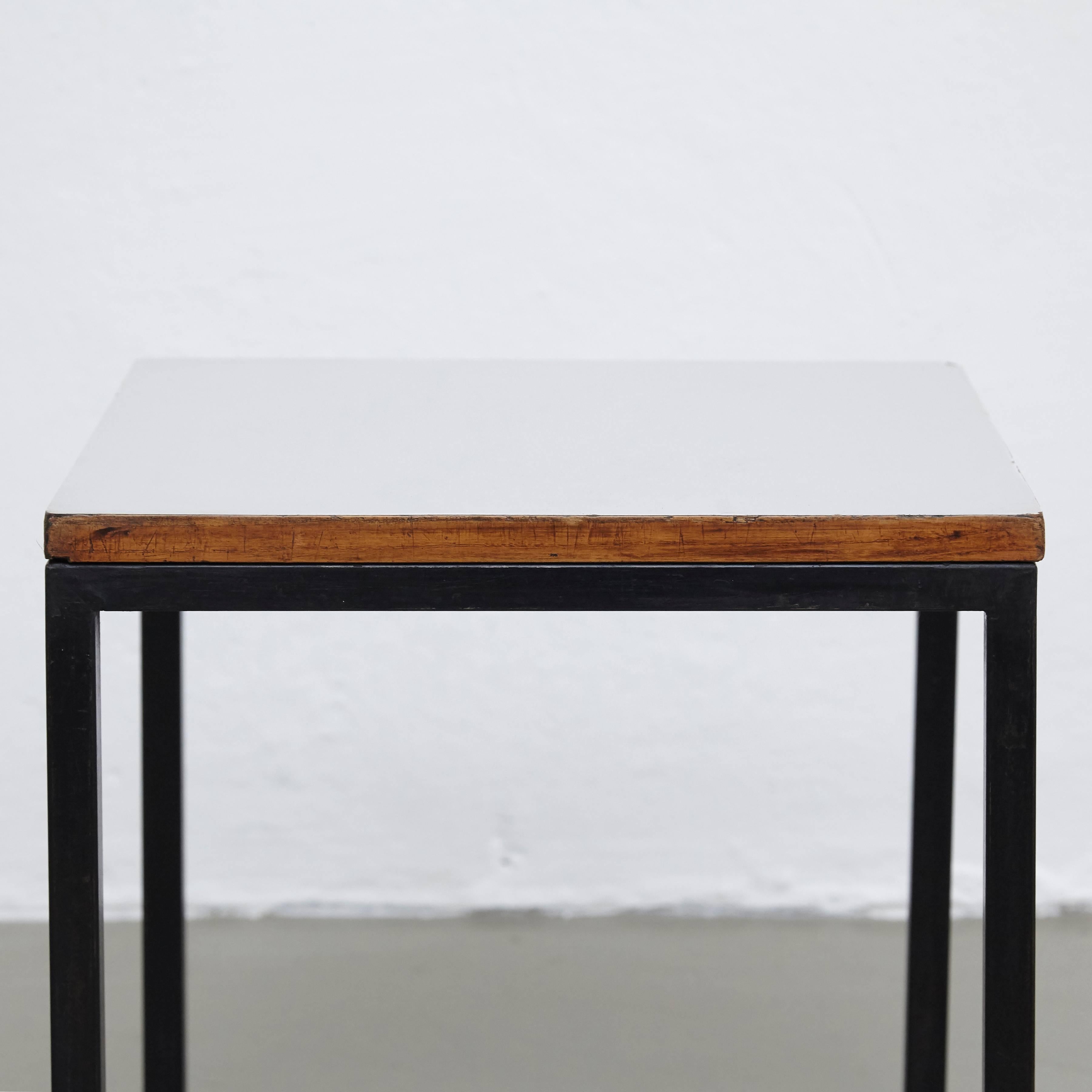 Mid-Century Modern Florence Knoll T-Angle Side Table, circa 1950