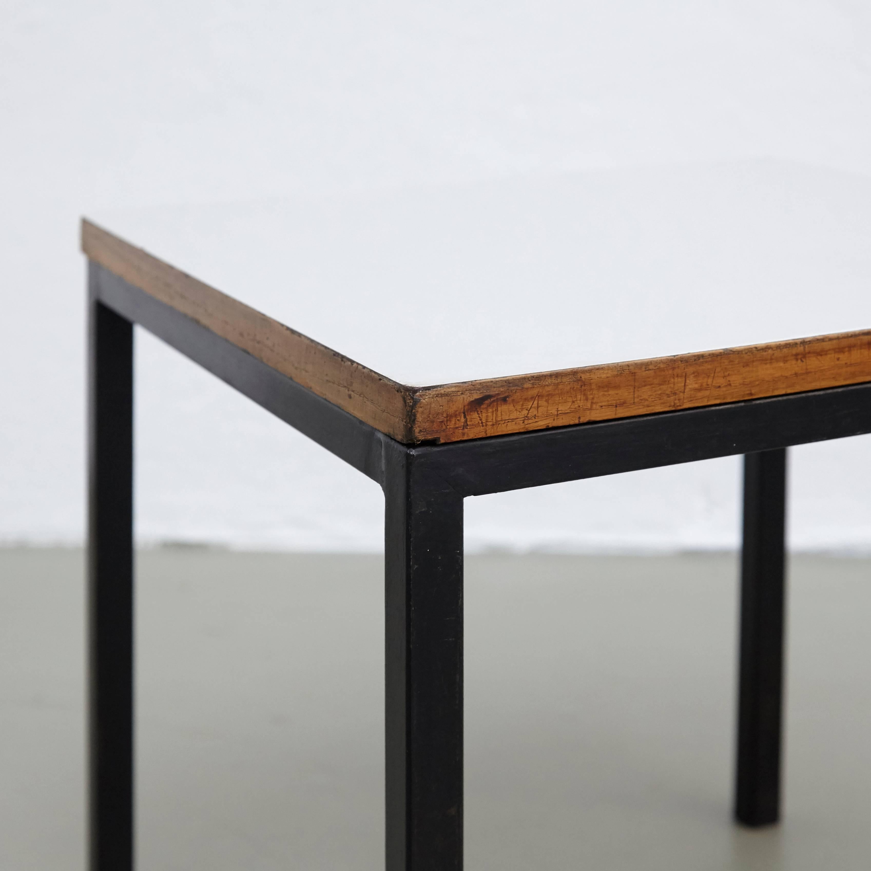 Mid-20th Century Florence Knoll T-Angle Side Table, circa 1950