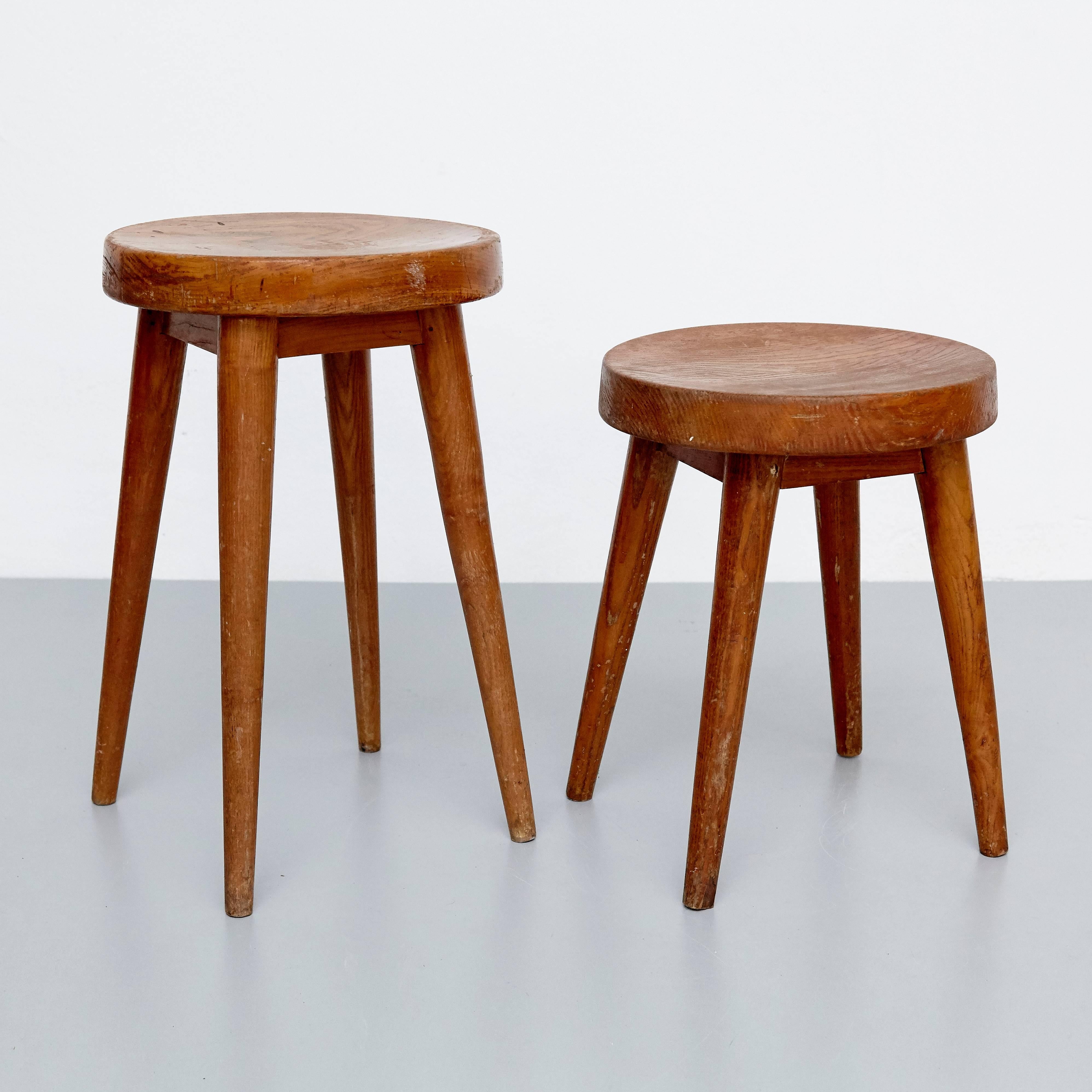 Pierre Jeanneret & Charlotte Perriand Stool 3