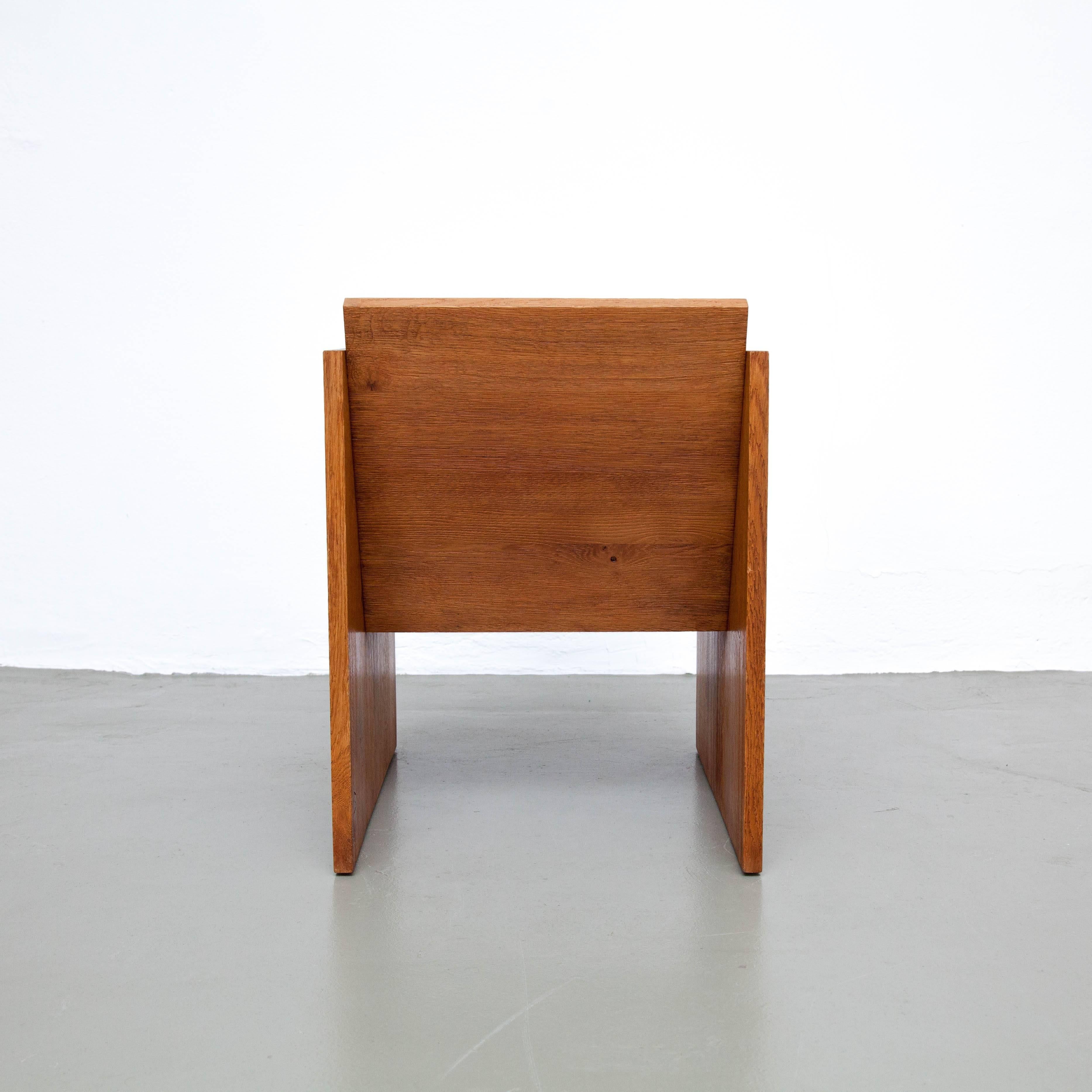 Jan Paul Folkers Contemporary Solid Wood Armchair WSS1 Number 12 (21. Jahrhundert und zeitgenössisch)