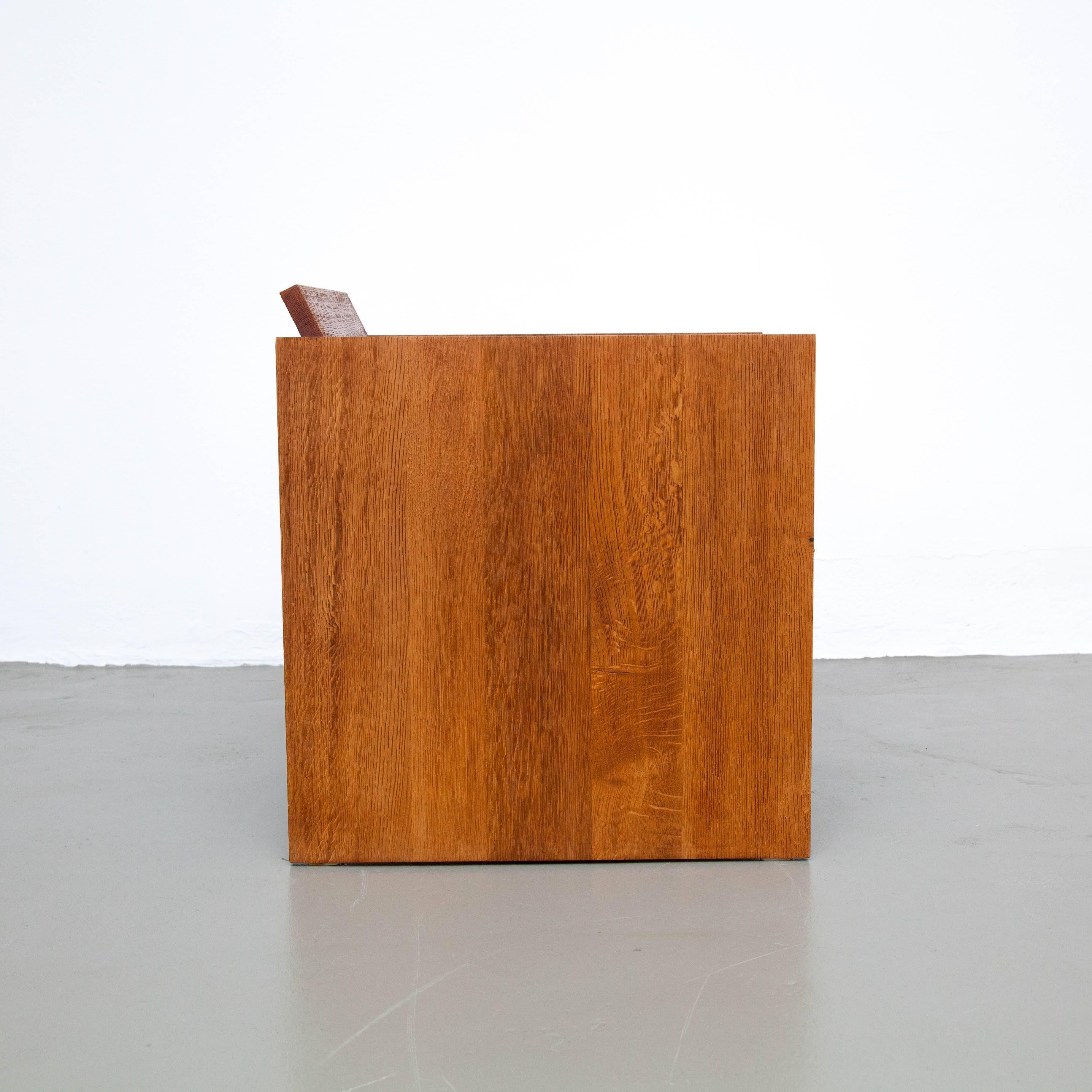 Jan Paul Folkers Contemporary Solid Wood Armchair WSS1 Number 12 (Niederländisch)