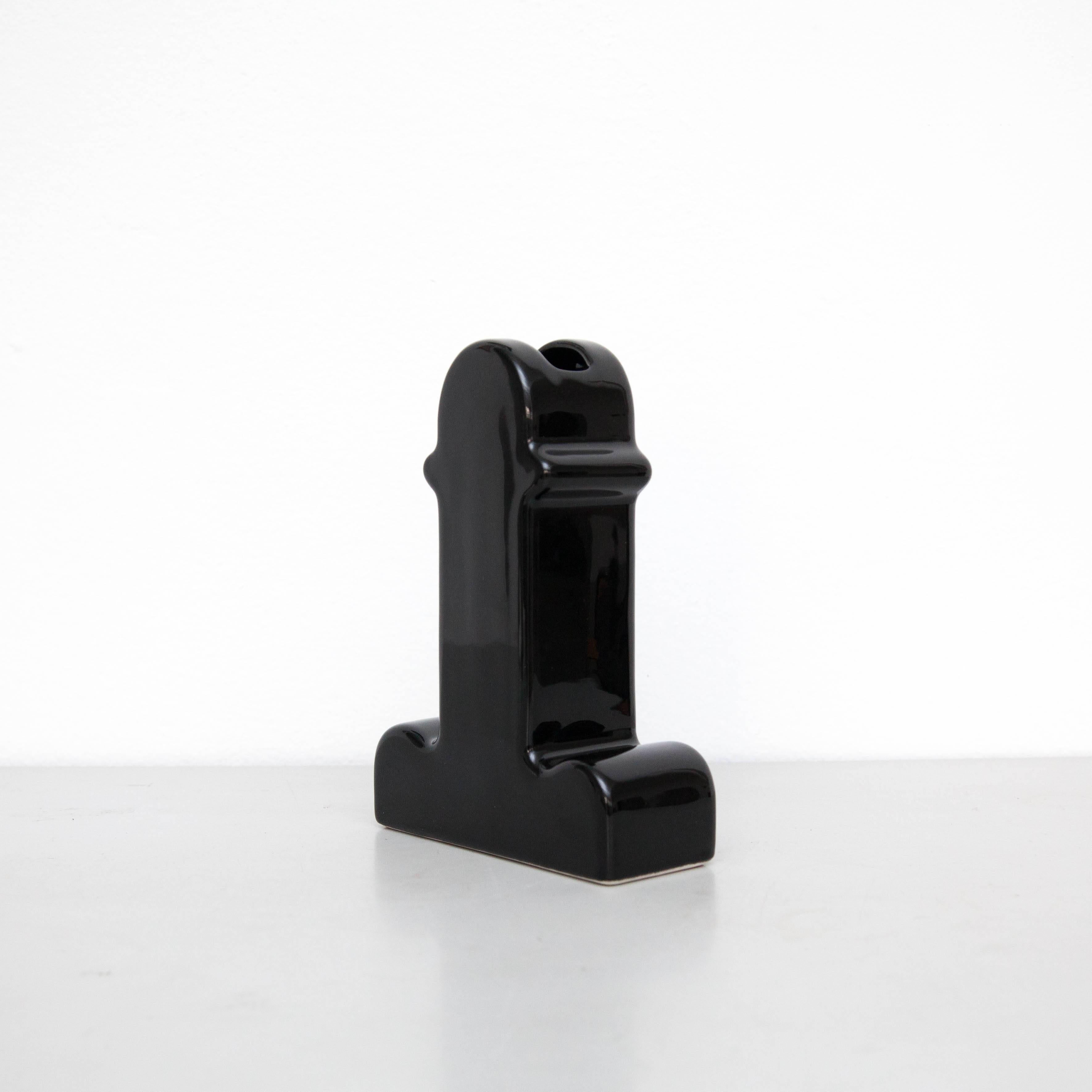 Post-Modern Ettore Sottsass Shiva Limited Edition Black 74/100 For Sale