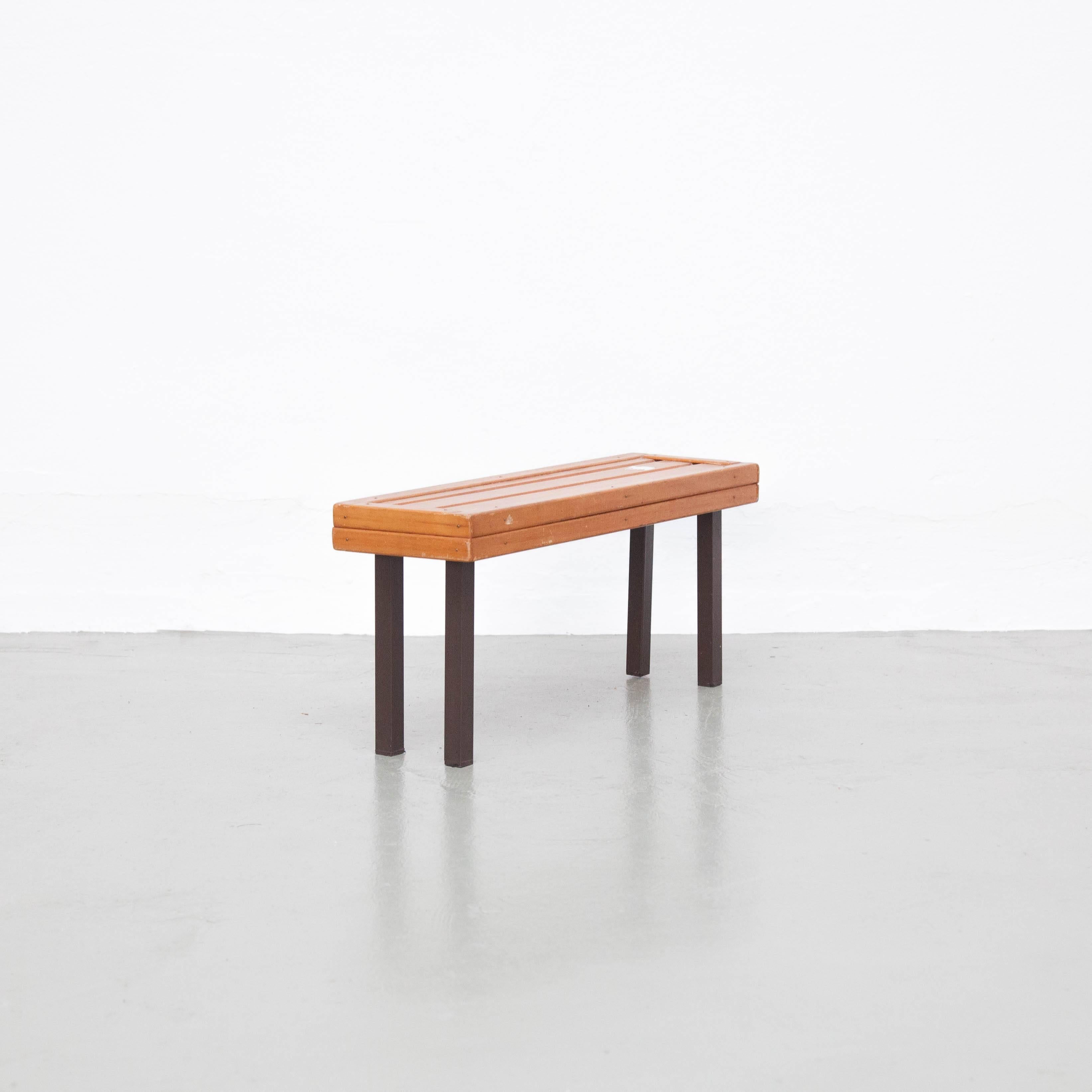 Midcentury Formalist Bench, circa 1960 In Good Condition In Barcelona, Barcelona