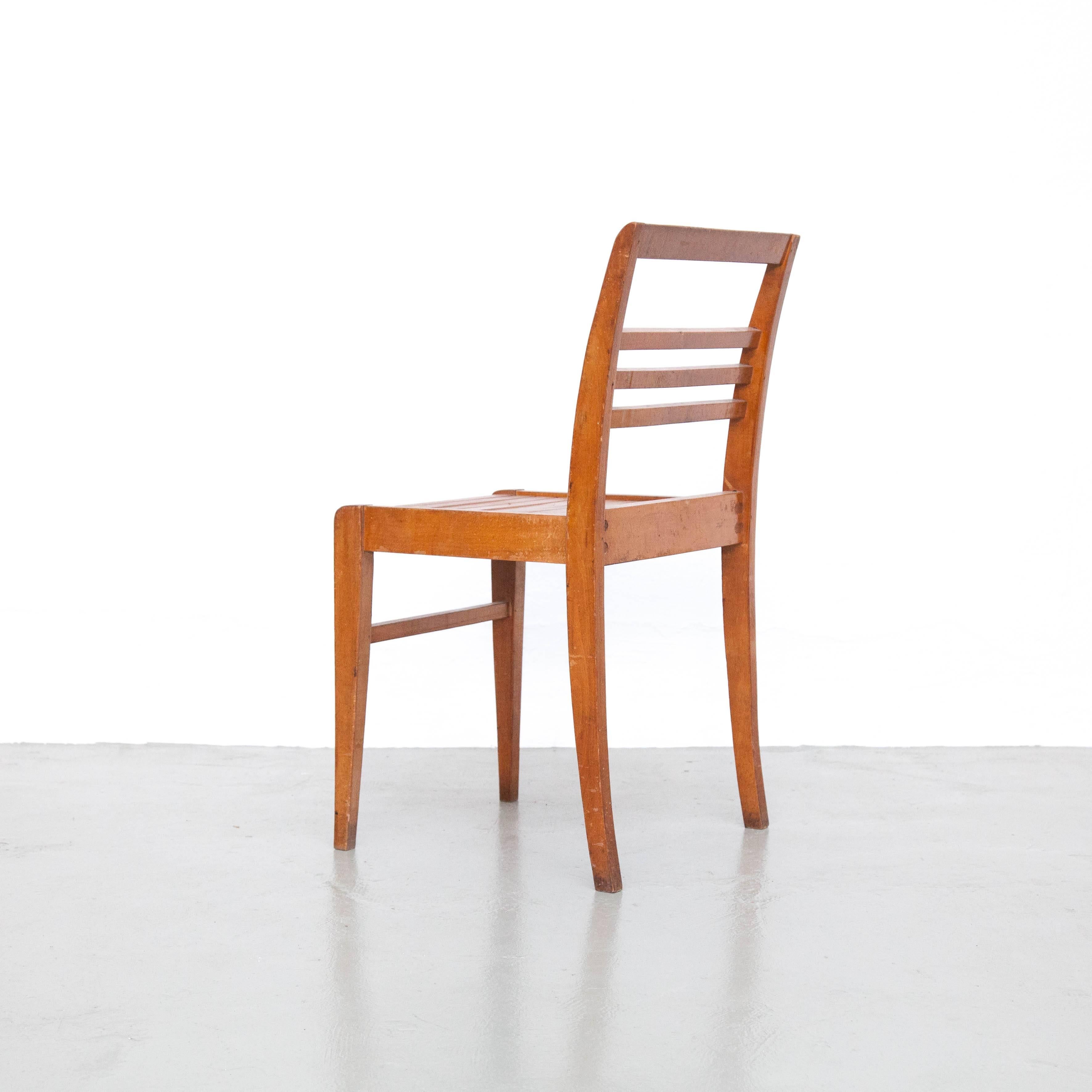 Set of Five Chairs by Rene Gabriel, circa 1946 In Good Condition In Barcelona, Barcelona