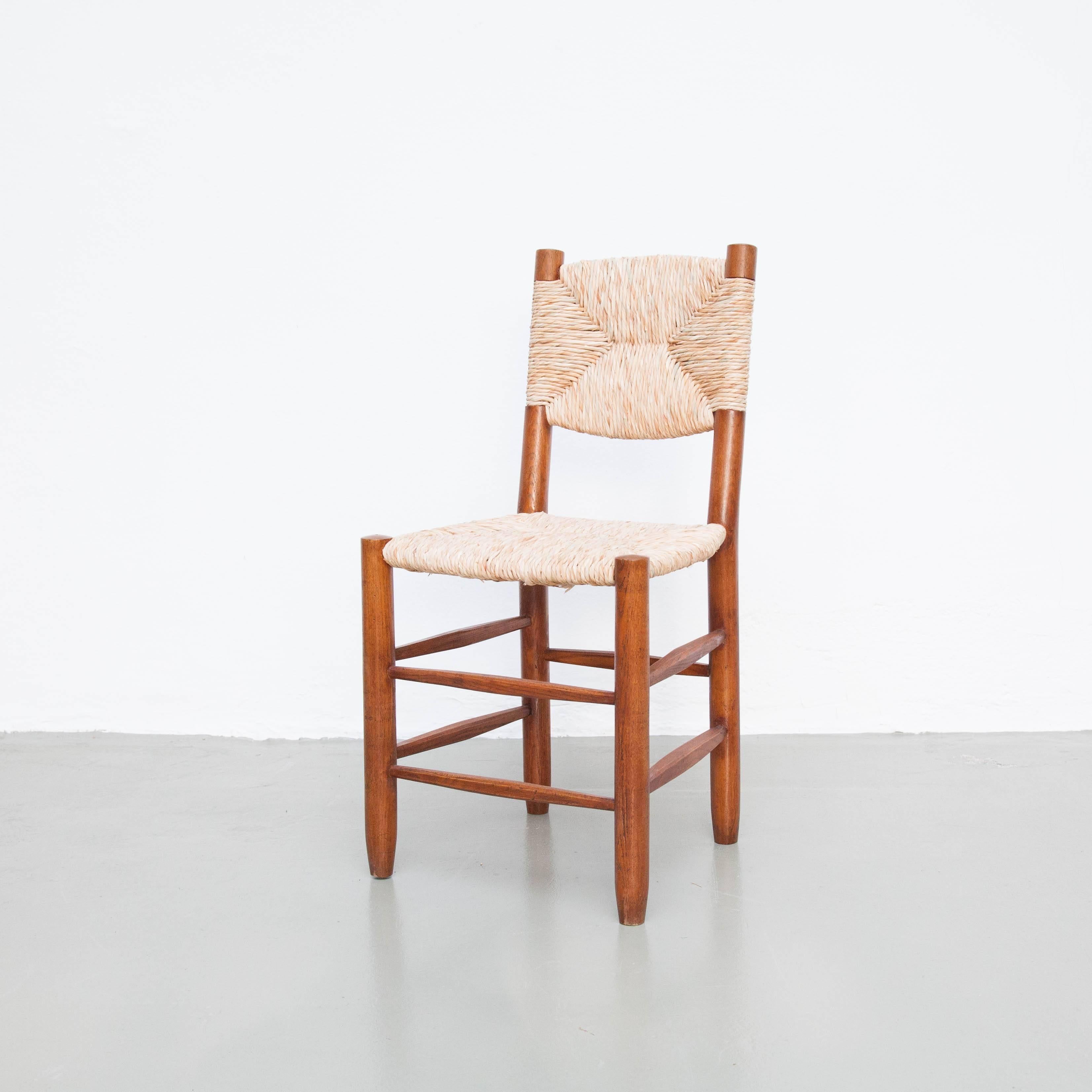 French Set of Six Charlotte Perriand Chairs, circa 1950