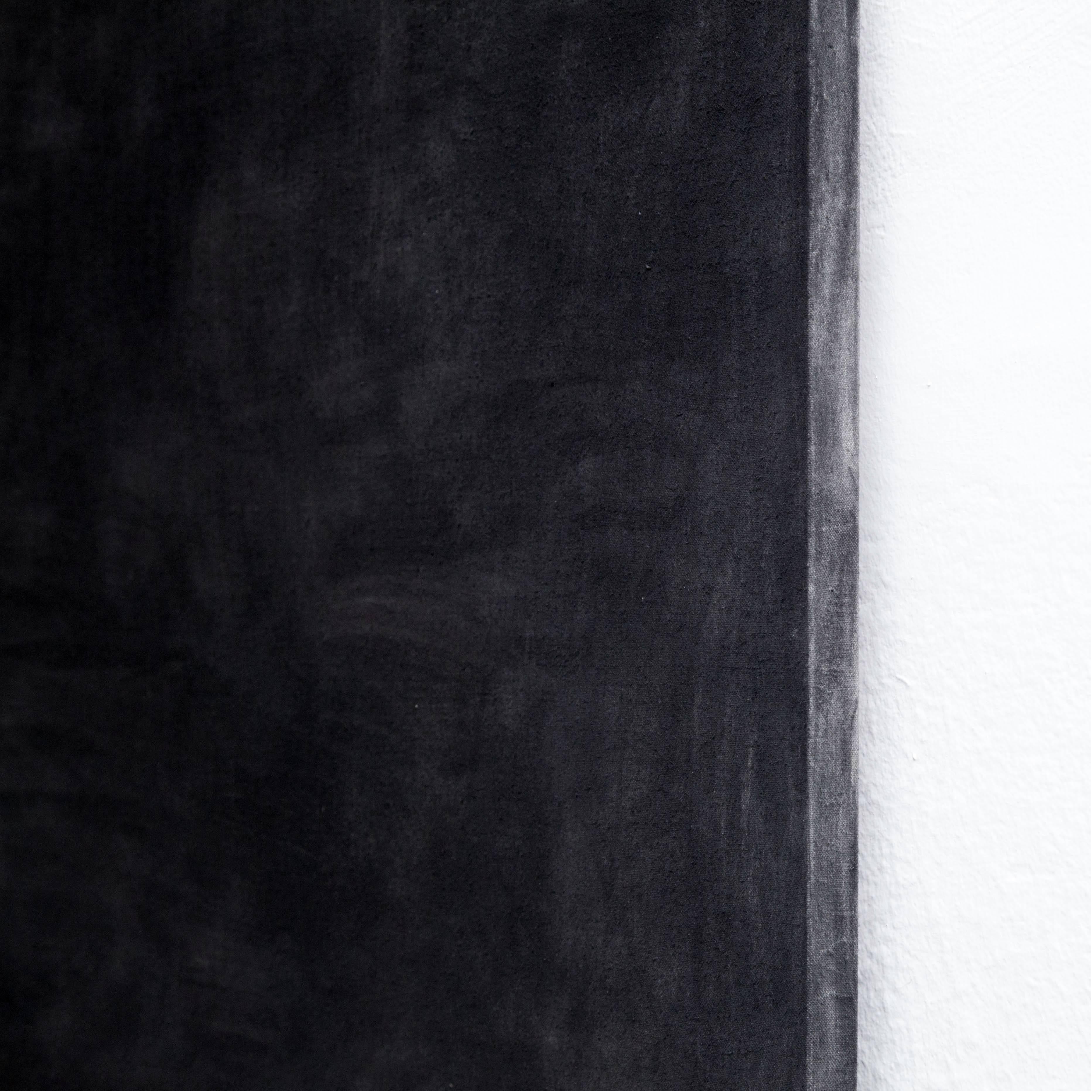 Enrico Dellatorre Contemporary Black Large Painting In Good Condition In Barcelona, Barcelona