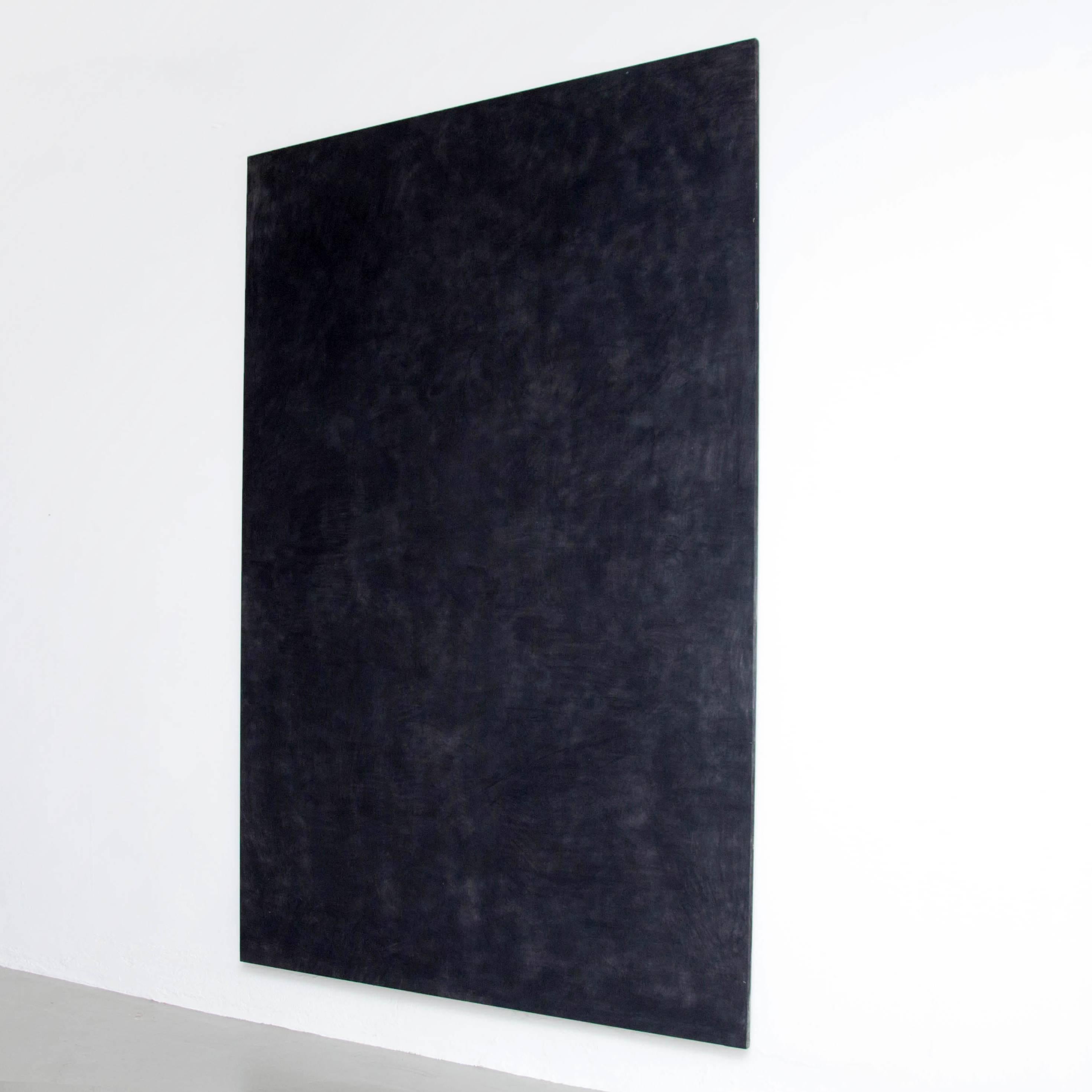 Modern Enrico Dellatorre Contemporary Black Large Painting