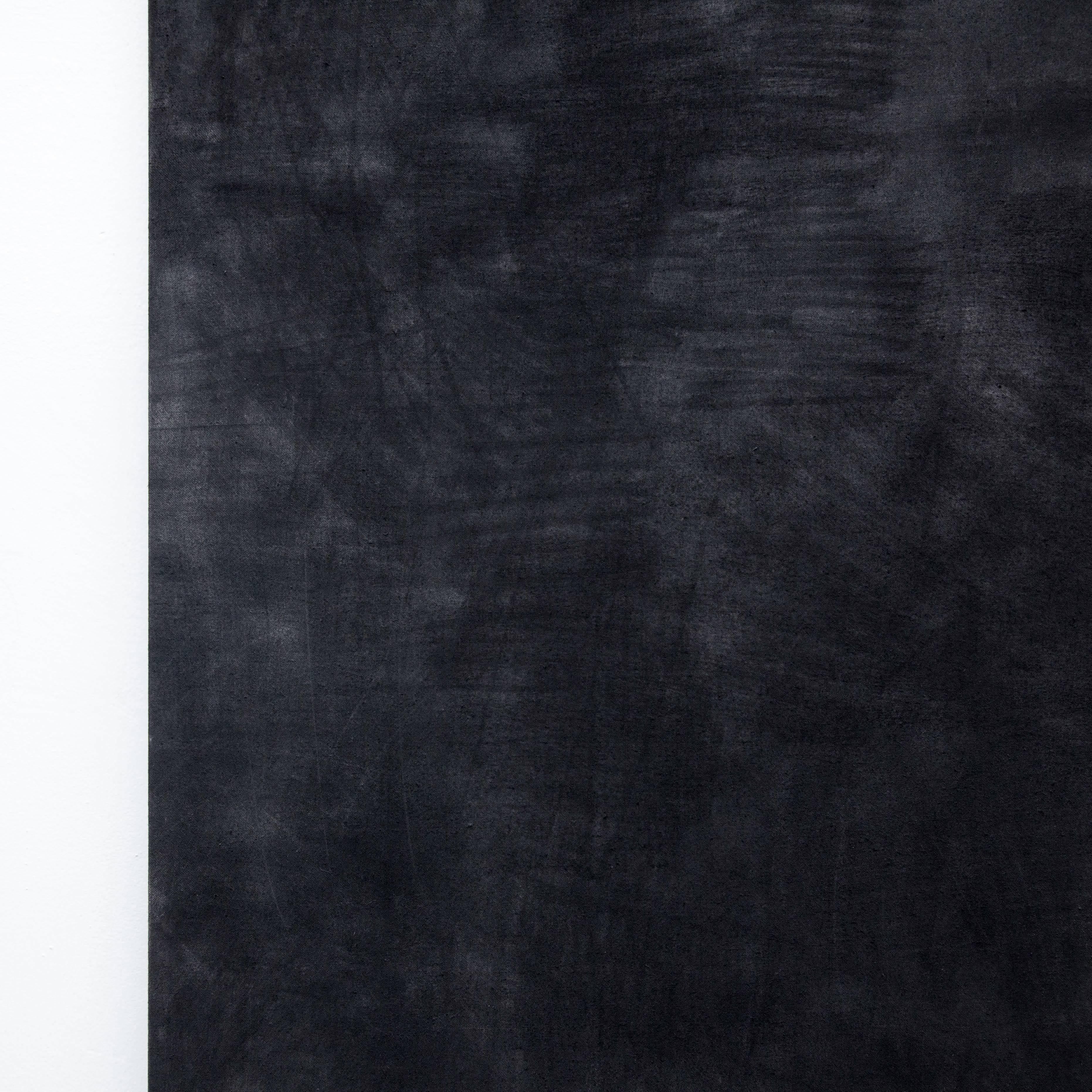 Linen Enrico Dellatorre Contemporary Black Large Painting
