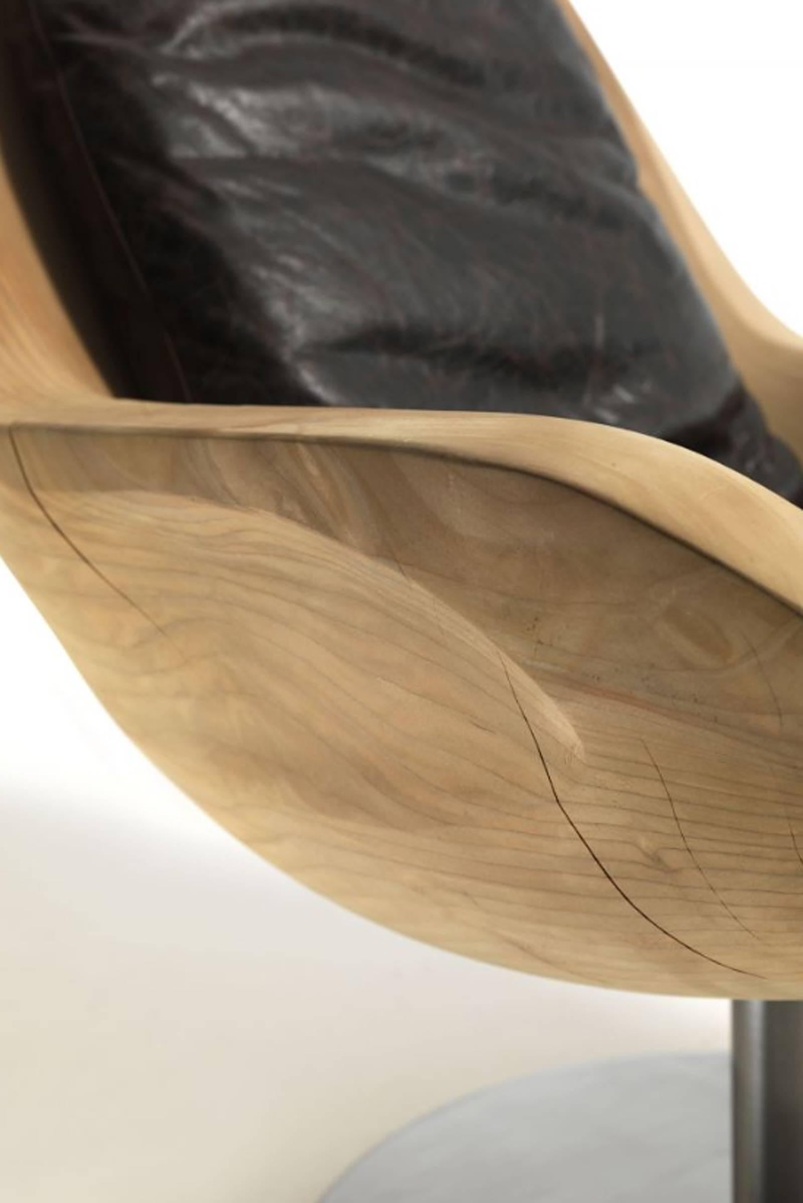 Contemporary Lory Cedar Armchair For Sale