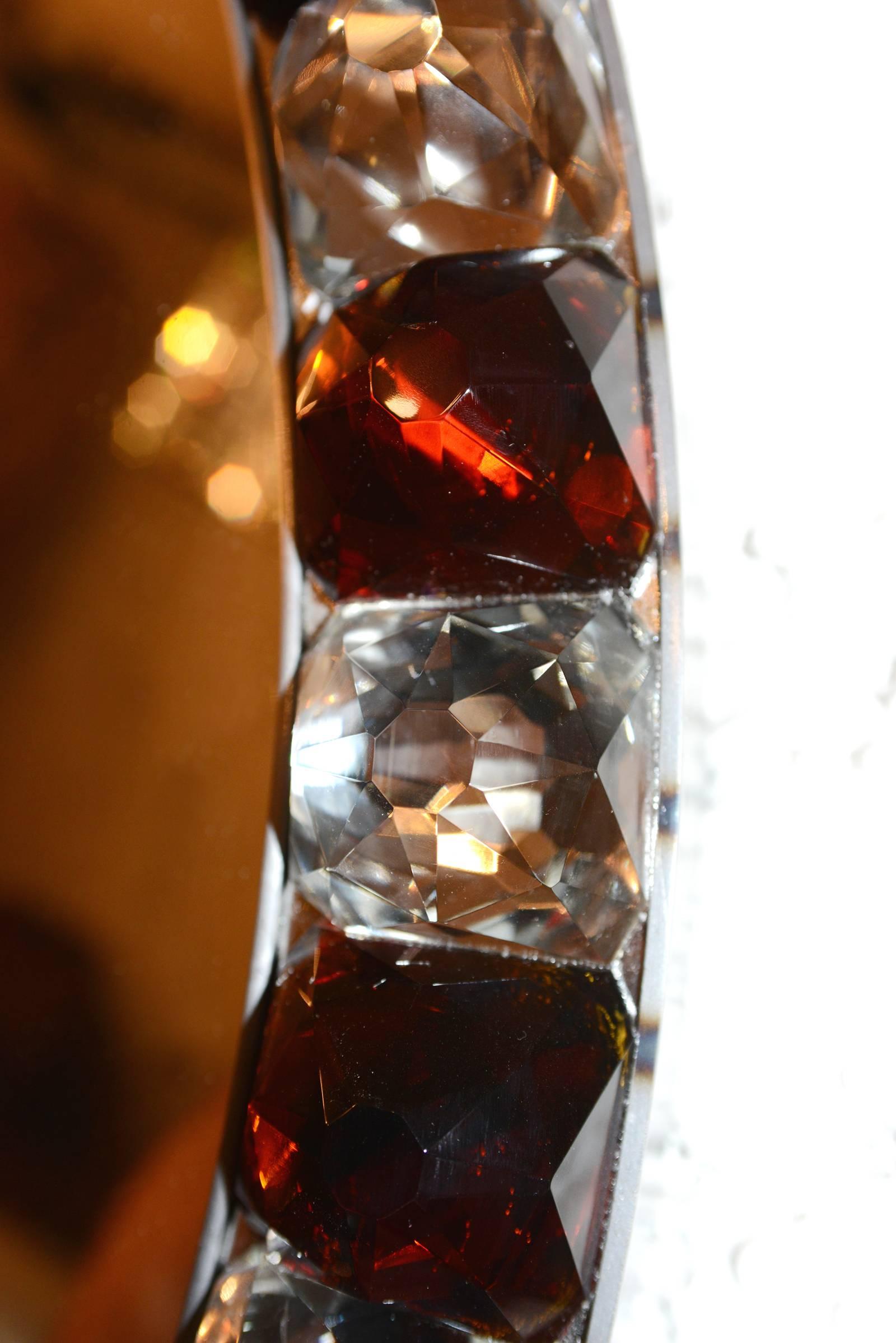 Roter und weißer Diamantspiegel im Zustand „Hervorragend“ im Angebot in Paris, FR