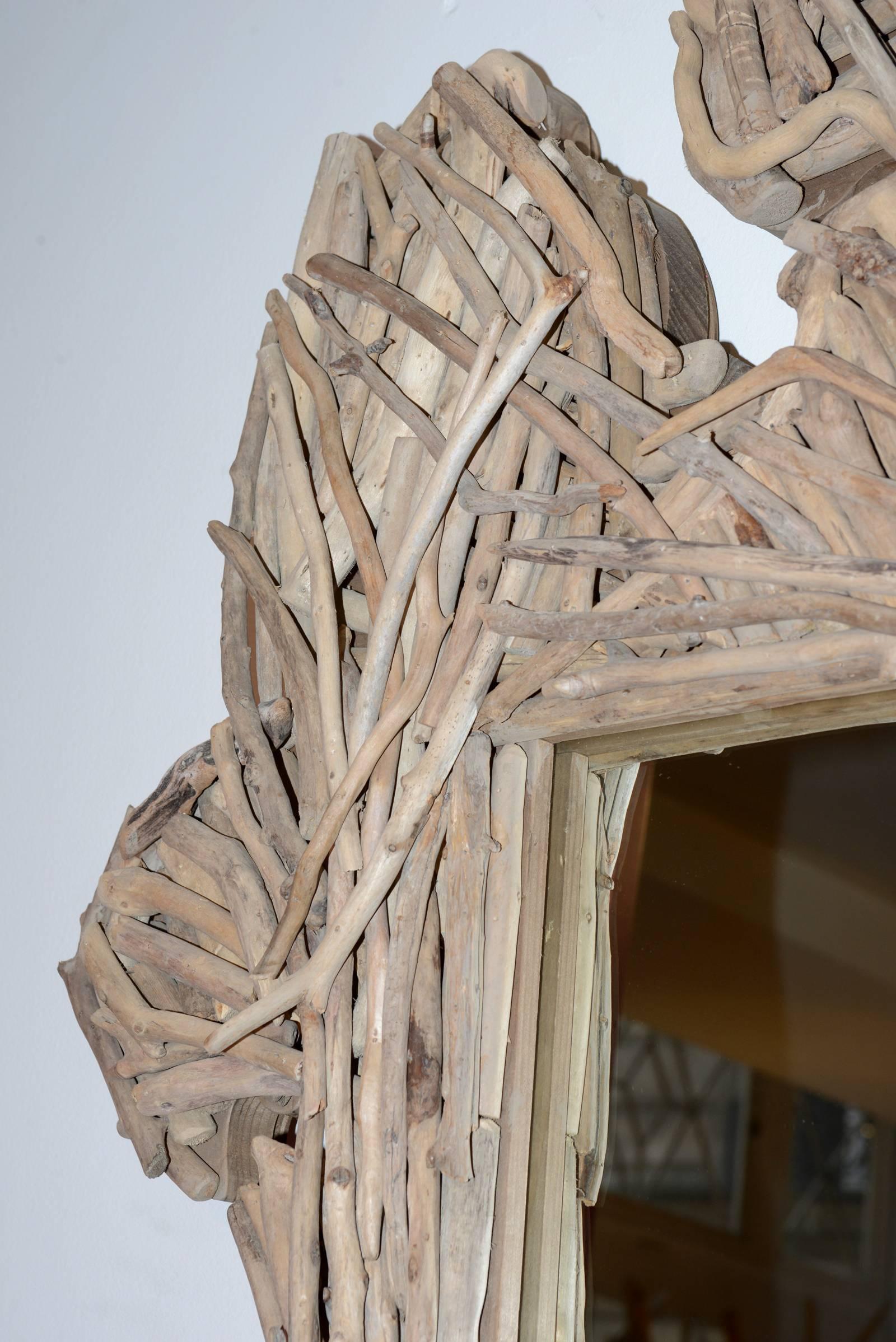 French Firenze Mirror with Driftwood