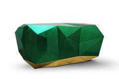 Jade Sideboard Translucent Green with High Gloss Varnish