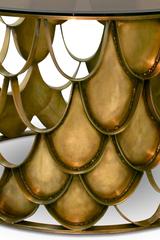 Japanese Carpus Coffee Table in Aged Brass