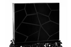 Queen Cabinet in Black Lacquered Mahogany