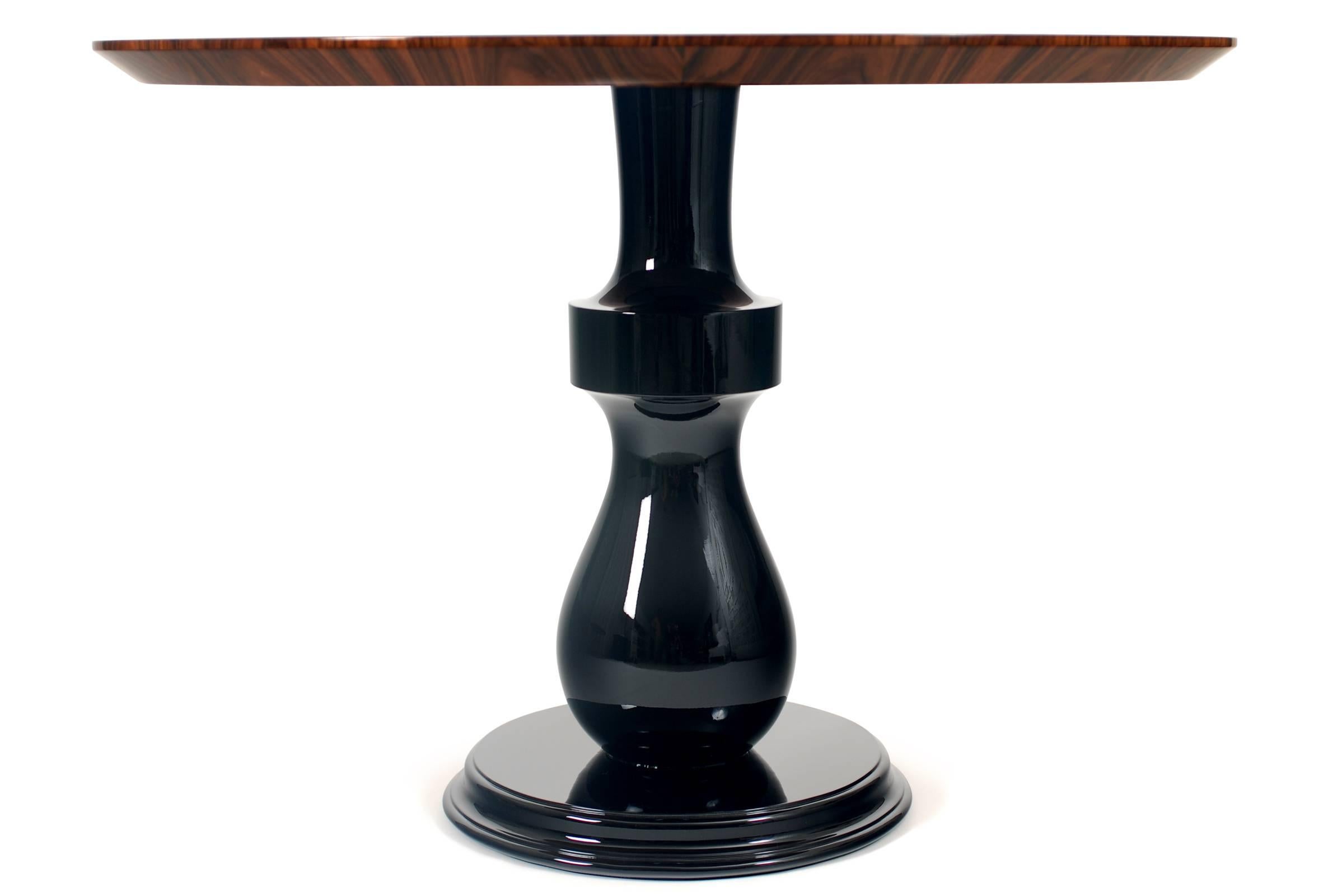 Chess Coffee Table in Matched Wood Veneer Rosewood Top In New Condition For Sale In Paris, FR