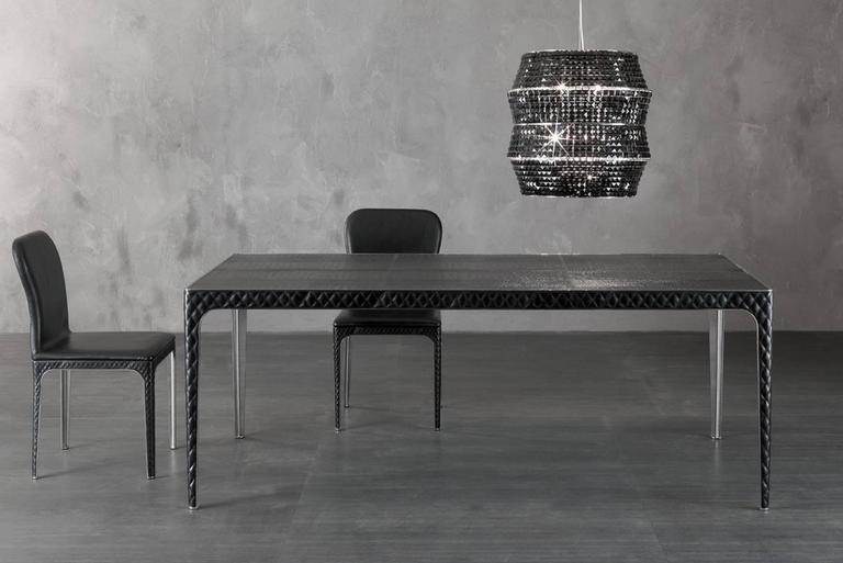 Shadow Table Genuine Leather and Stainless Steel Structure For Sale at ...