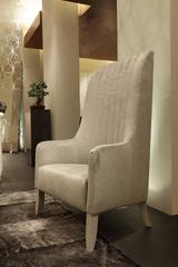 Imperial Armchair in Leather and Wood Structure