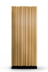 Brass Tubes Cabinet with Polished Brass Tubes Gold-Plated