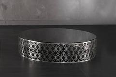 Arnold Coffee Table with Marble Top and Stainless Steel Structure