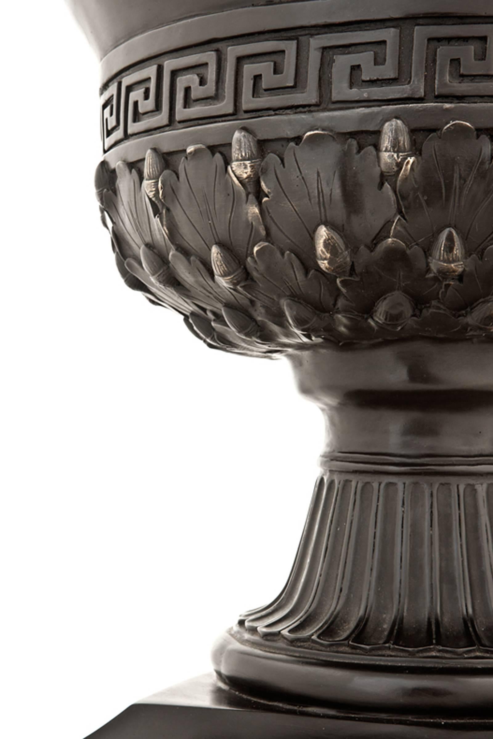 Contemporary Versailles Vase in Bronze with Bronze Patina