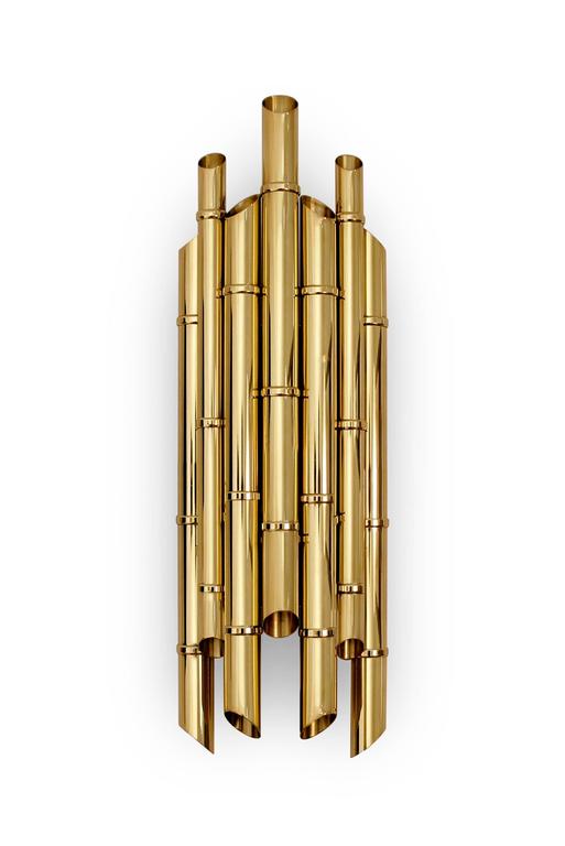 Wandlampe aus Bambus im Angebot bei 1stDibs Deutschland