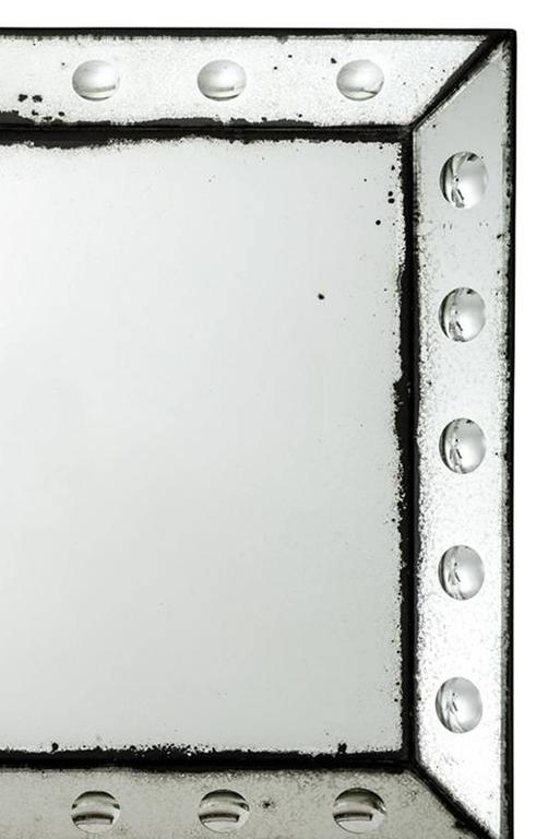 Valencia Mirror Square in Antique Mirror Glass For Sale at 1stDibs