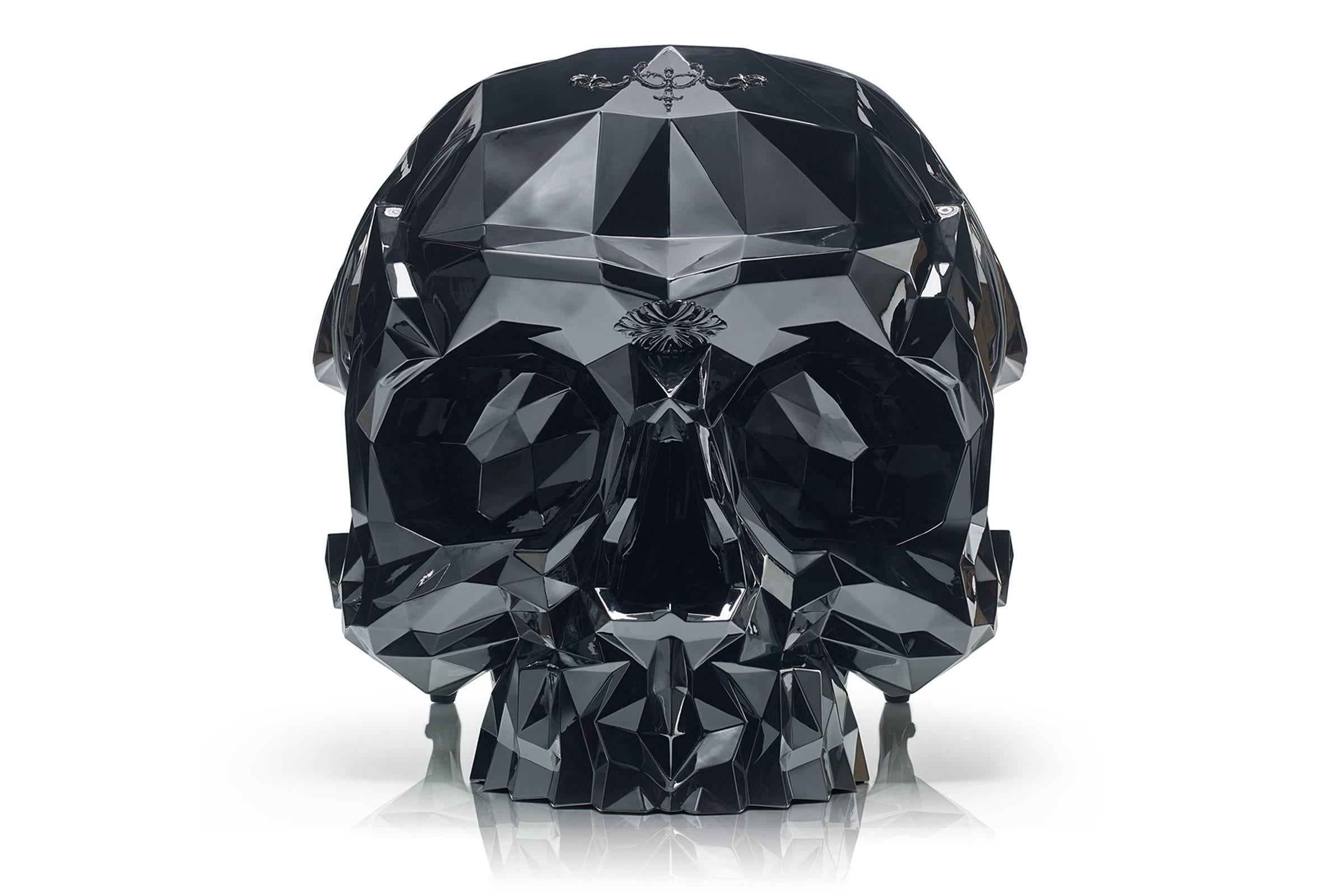 black crystal skull armchair by harrow