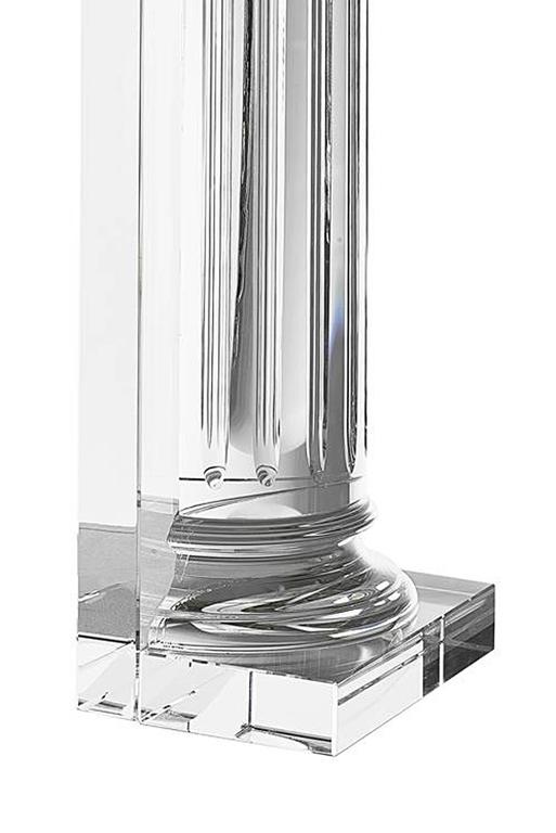 Crystal Extra Large Set of Two Bookend in Crystal Glass For Sale at 1stdibs