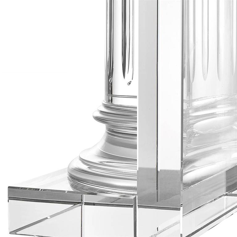 Crystal Extra Large Set of Two Bookend in Crystal Glass For Sale at 1stdibs