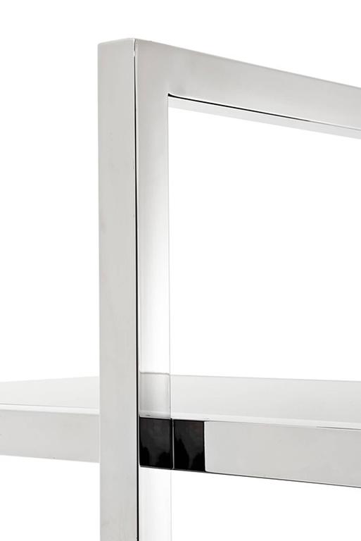 Gold Bookshelves in Gold Finish and Smoke Glass For Sale at 1stDibs