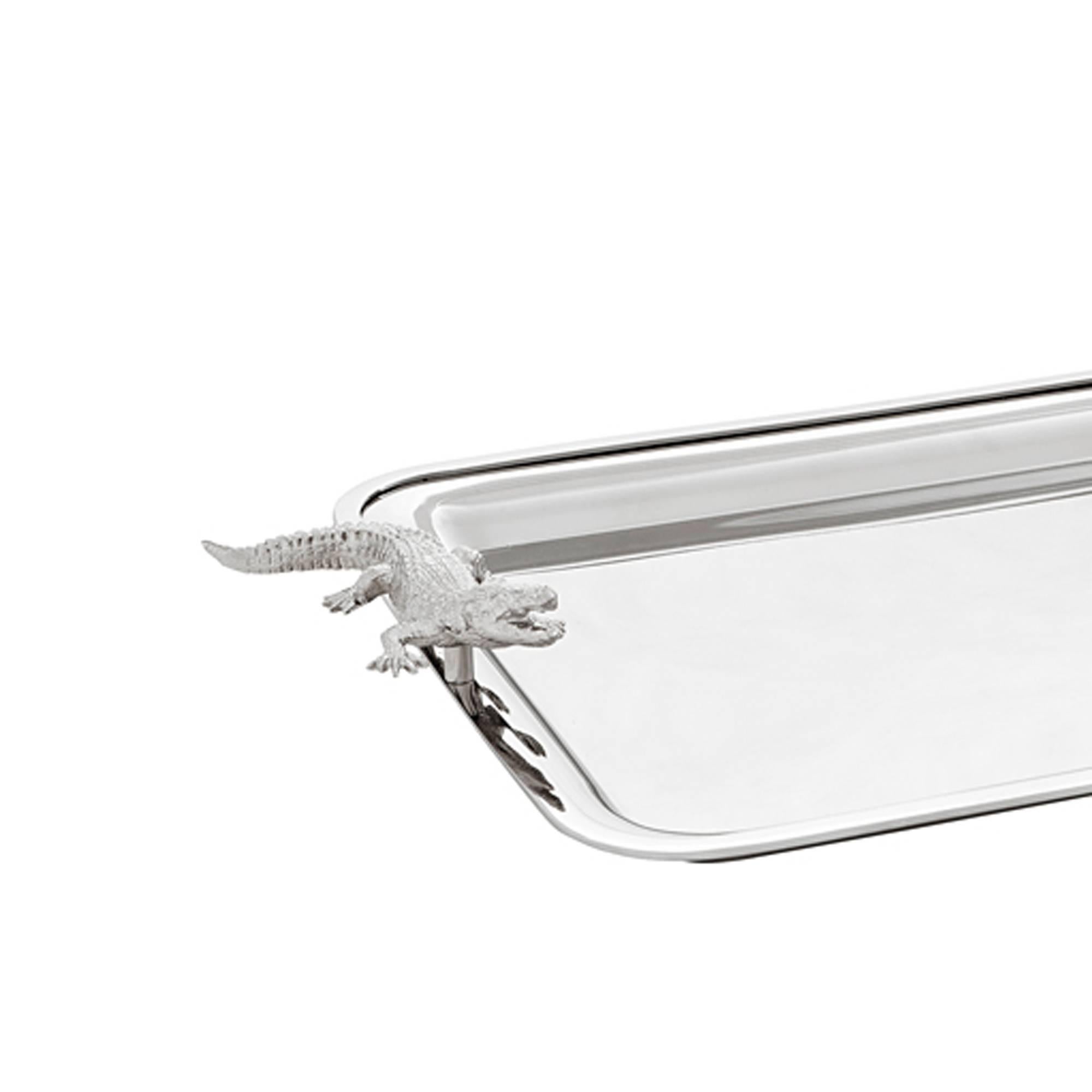 Tray Cayman in polished stainless steel
and nickel finish.
 