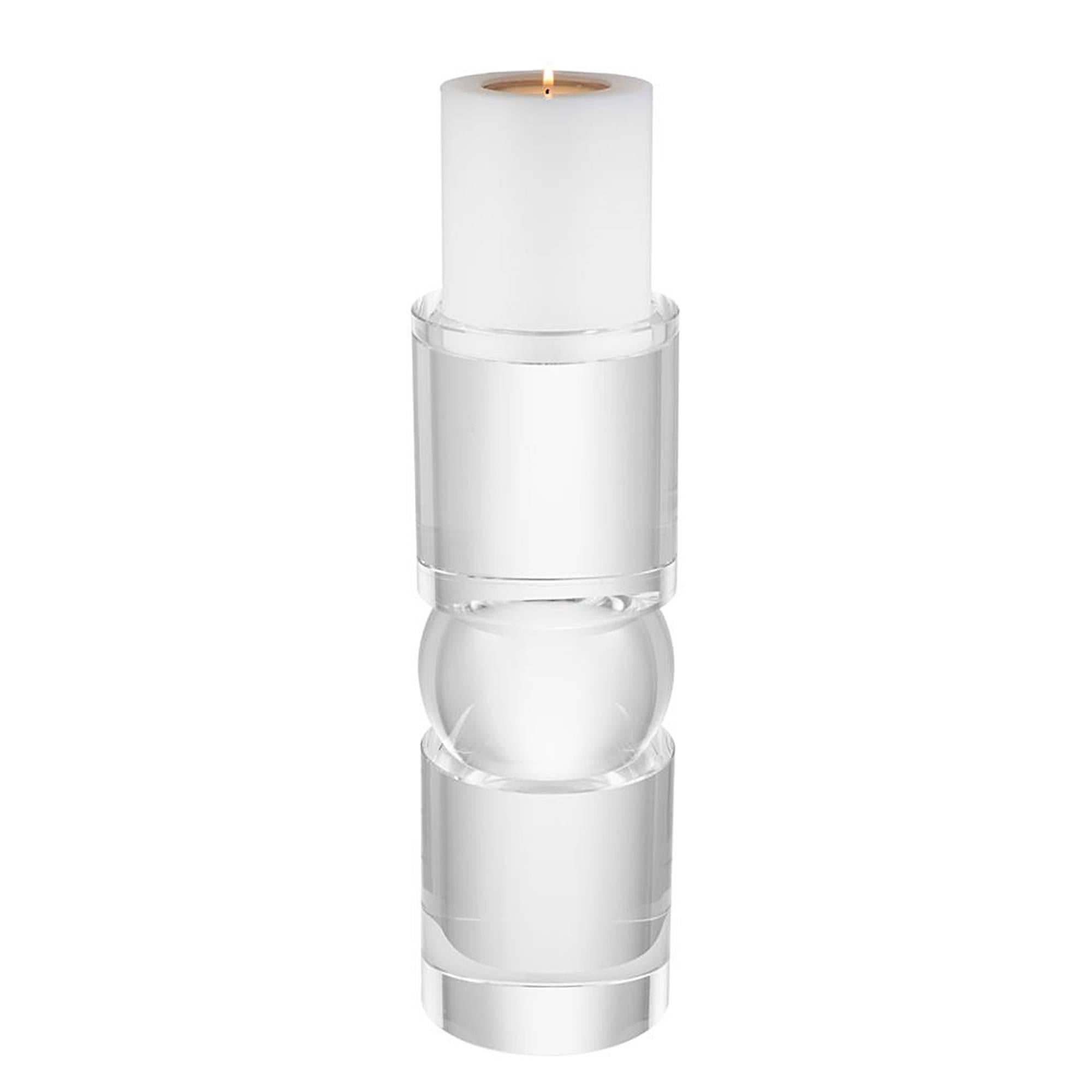 Pearl Candleholder in Crystal Glass 1