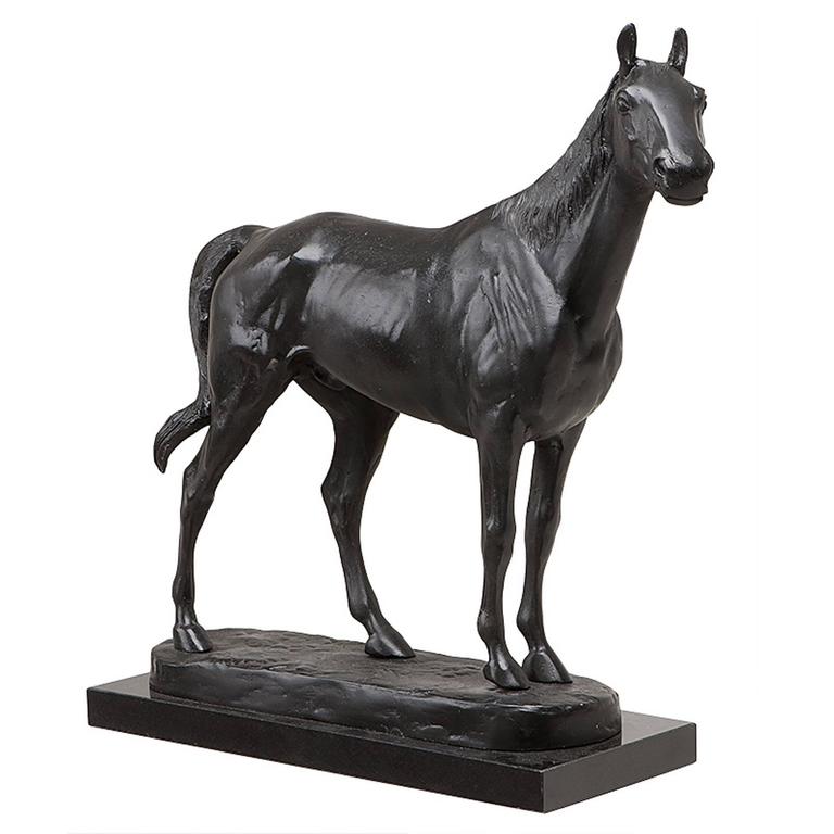 Horse Bronze Sculpture Antique Finish For Sale at 1stDibs