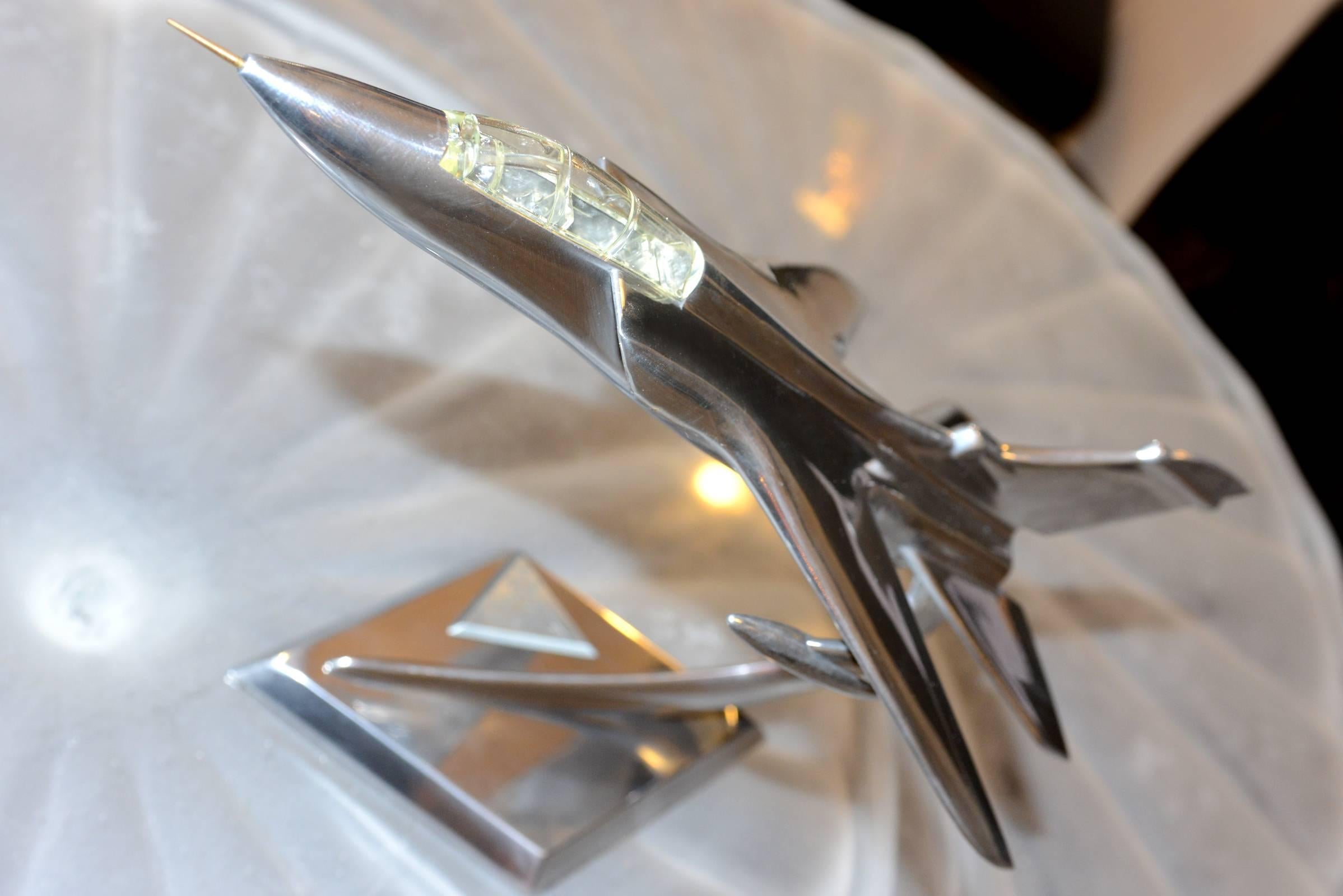 French Tornado Fighter, 1974 in Polished Aluminium