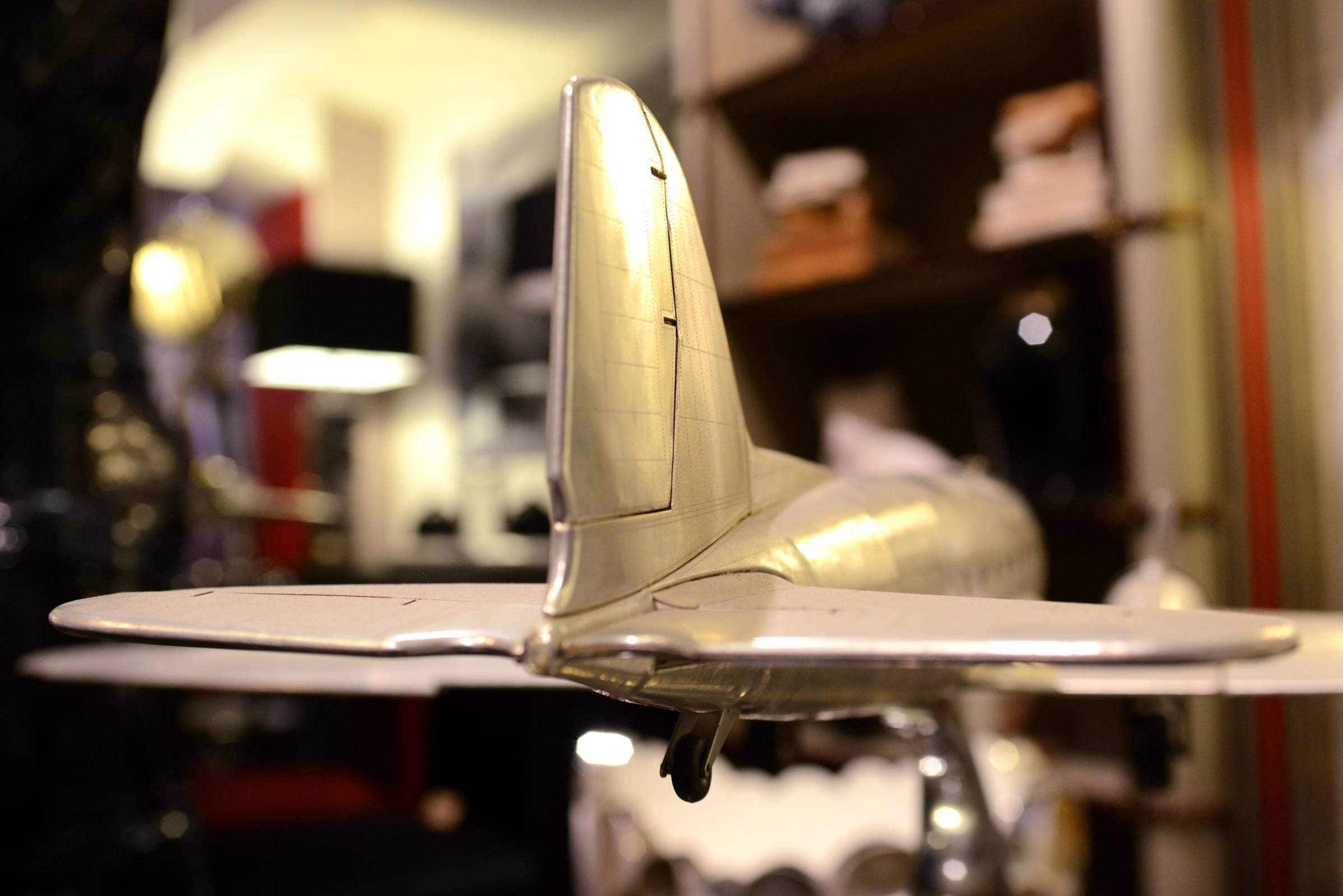 Alluminio Aereo DC-3 Dakota in scala ridotta, modello 1936 in vendita