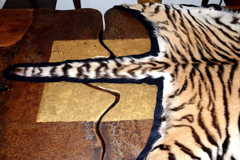 Tiger Carpet with Real Bengal Tiger Skin For Sale at 1stdibs