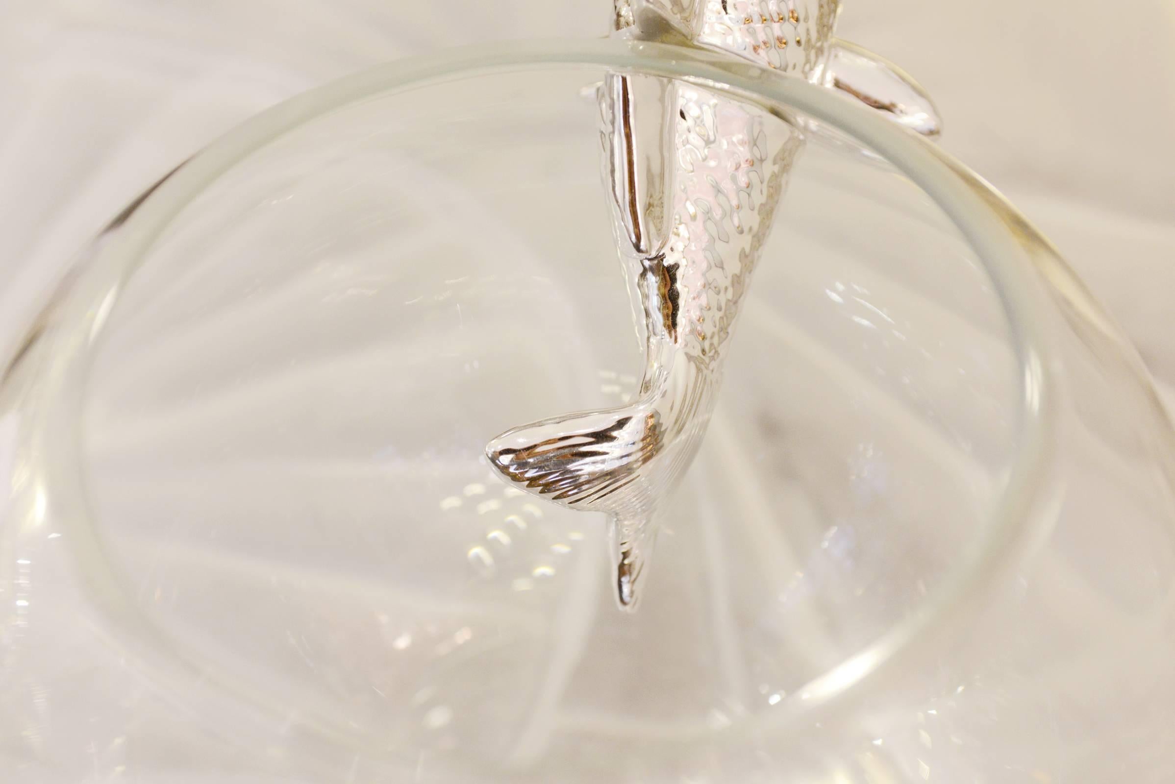 Vase Silver Fish in Ceramic 3