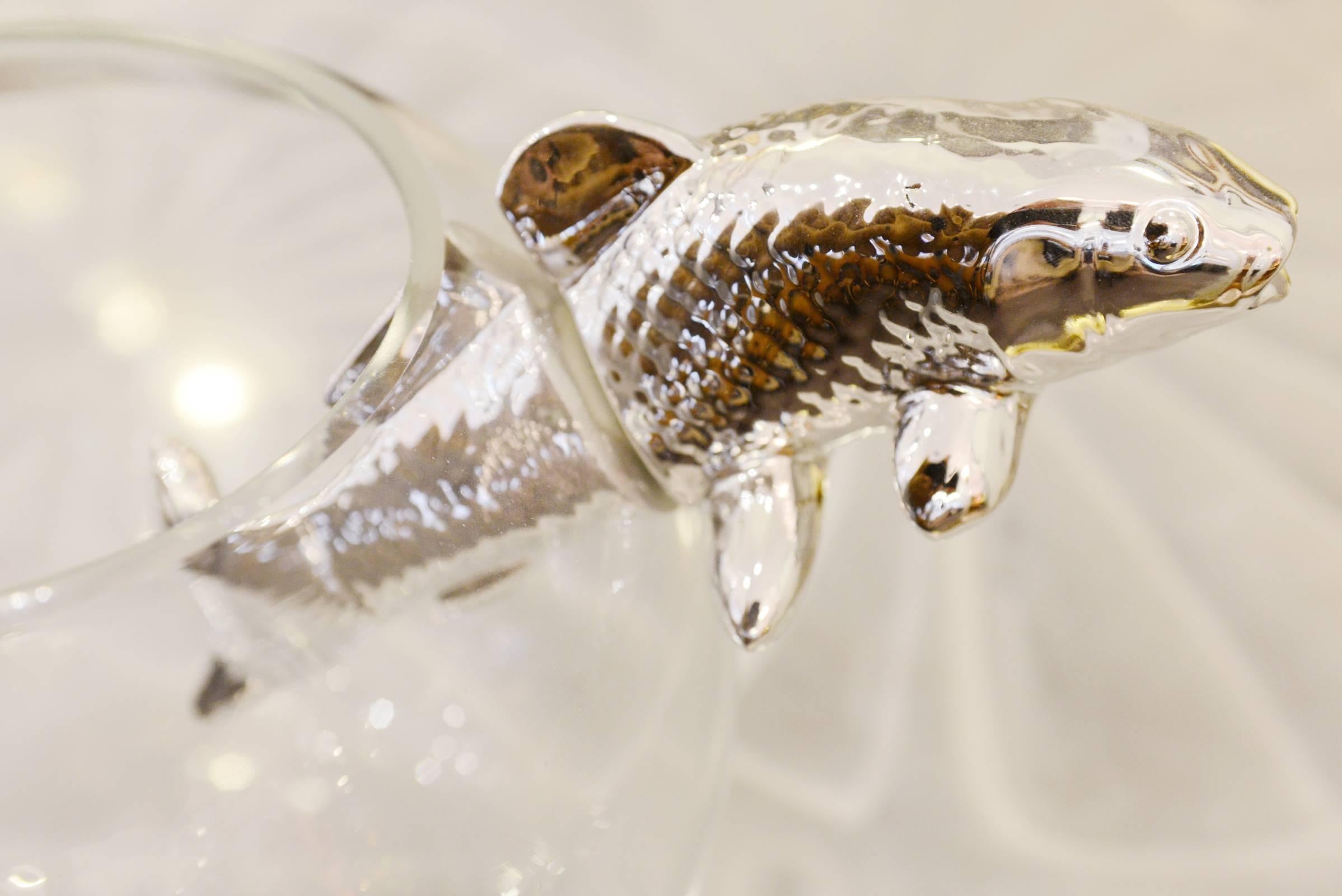 Vase Silver Fish in Ceramic 4