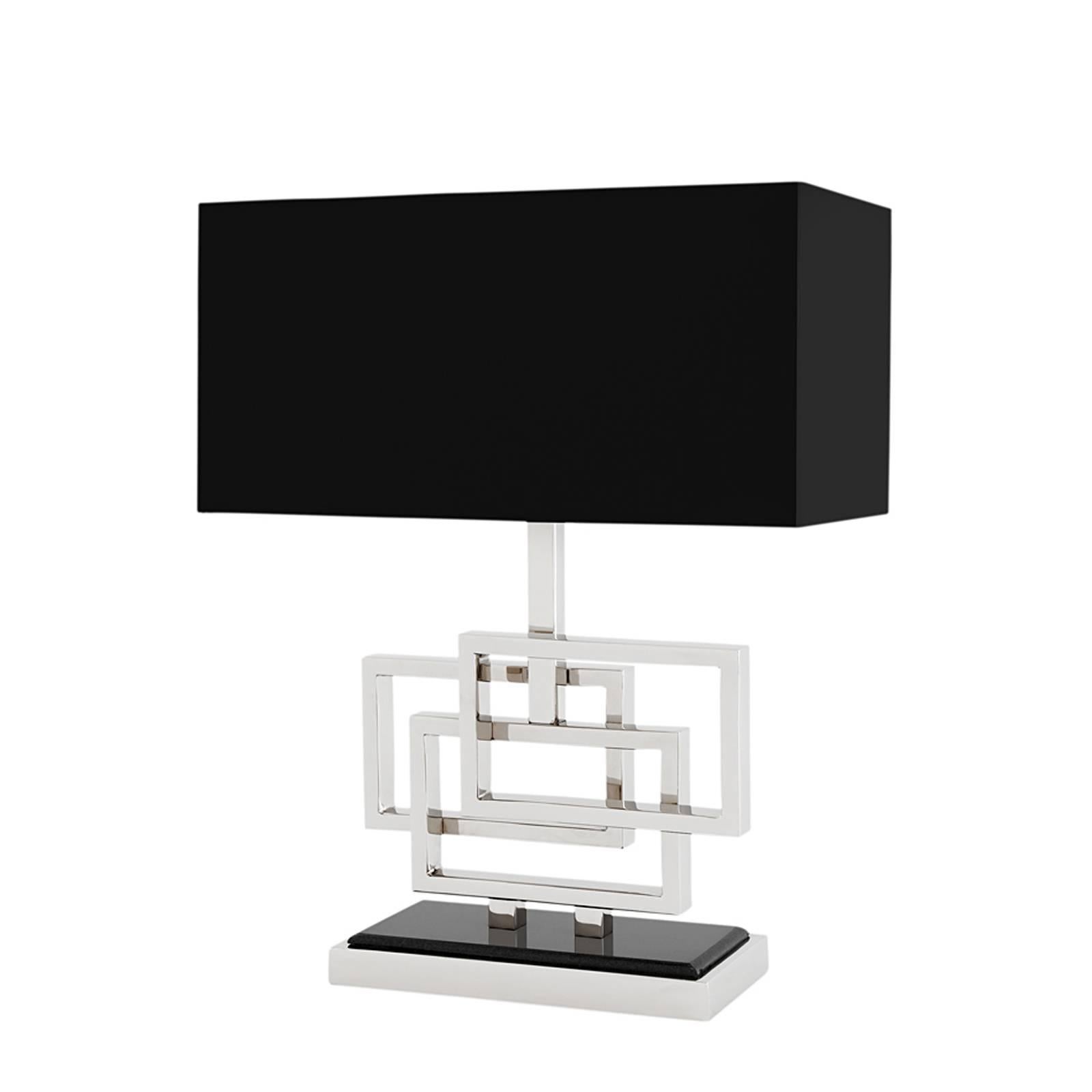 Frames Table Lamp Brass and Granite For Sale 1