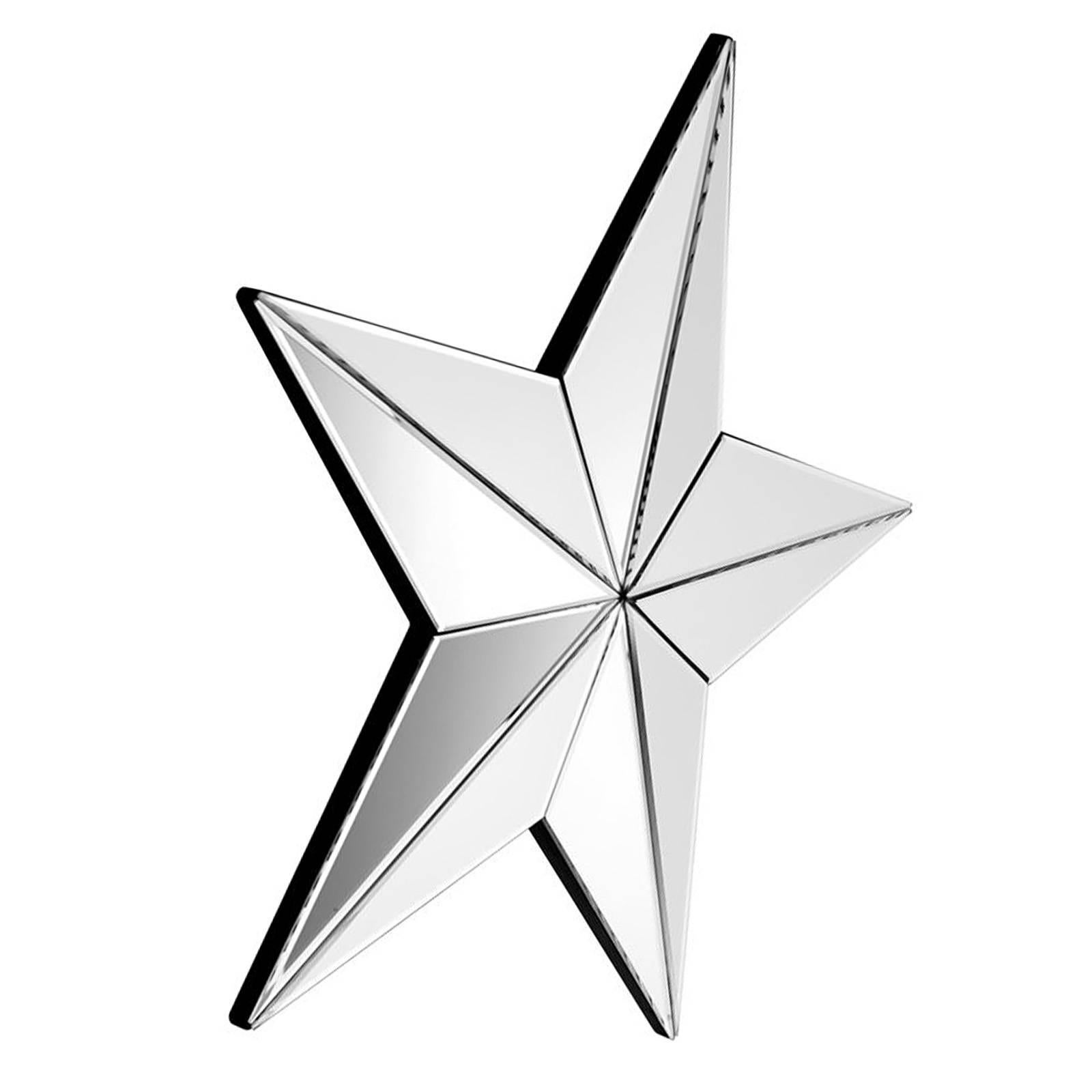 Beveled Star Mirror in Mirror Glass