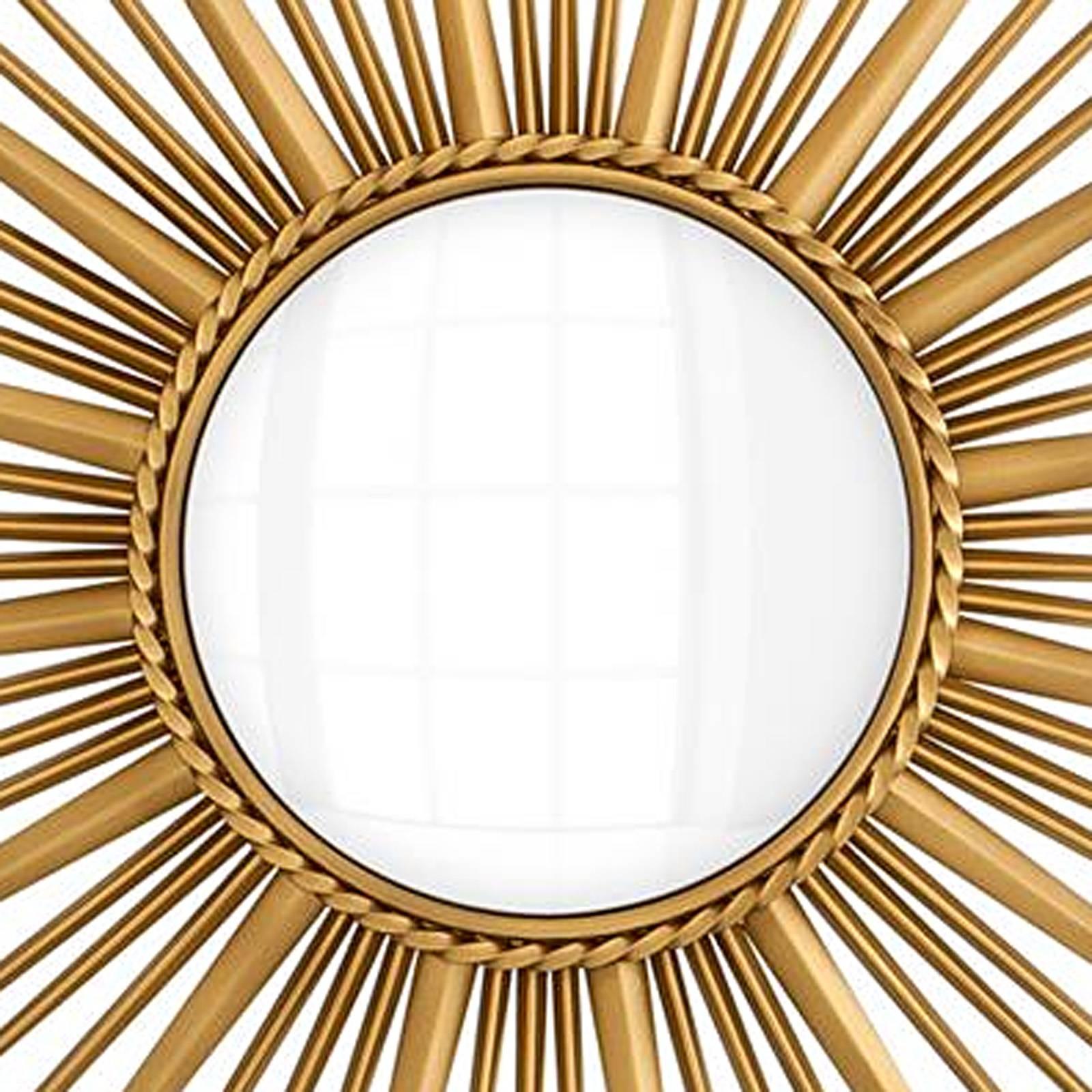 Indien Miroir soleil en finition Antique Mirror et miroir convexe en vente