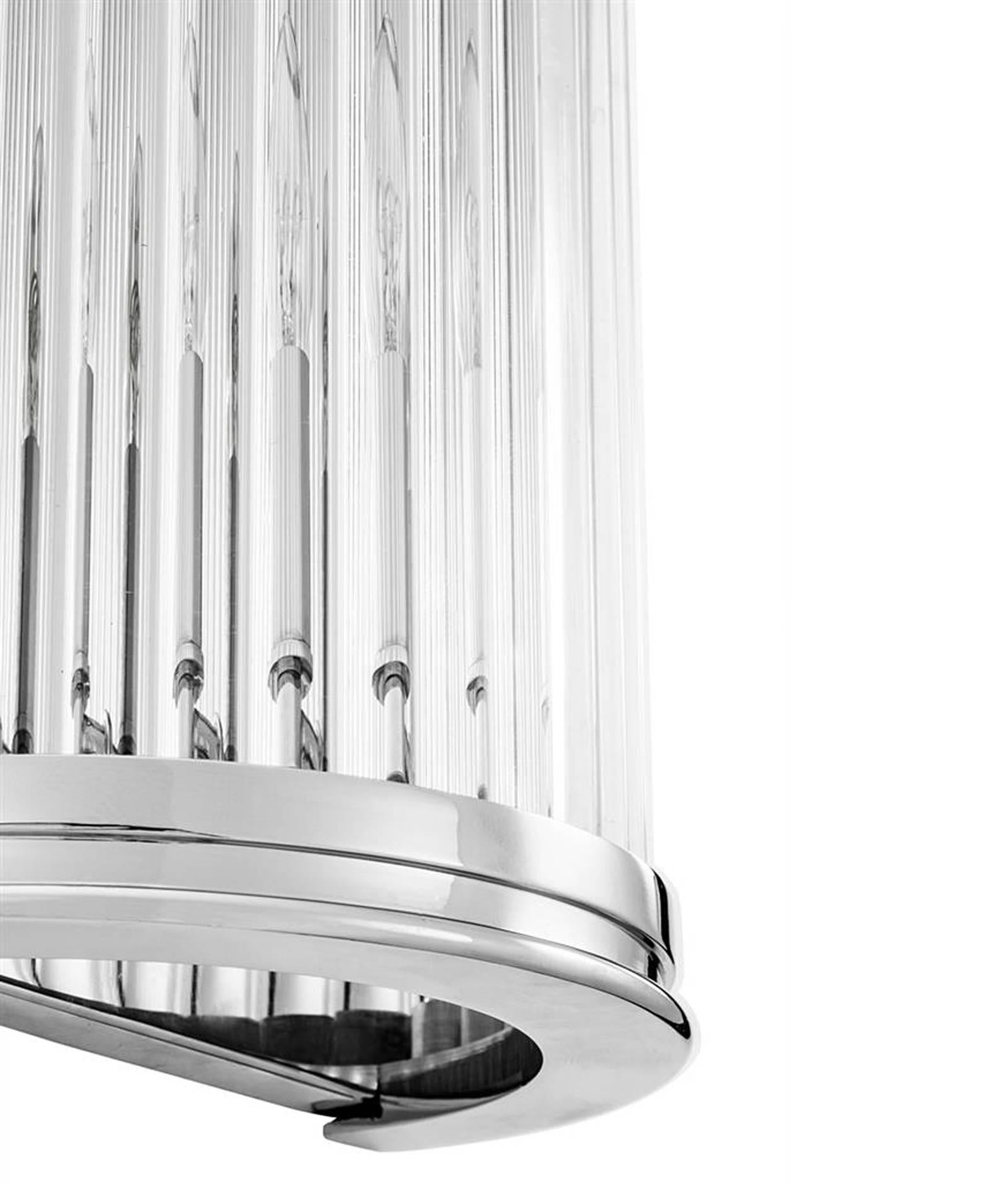 Contemporary Corridor Wall Lamp in Gunmetal Finish or in Stainless Steel For Sale