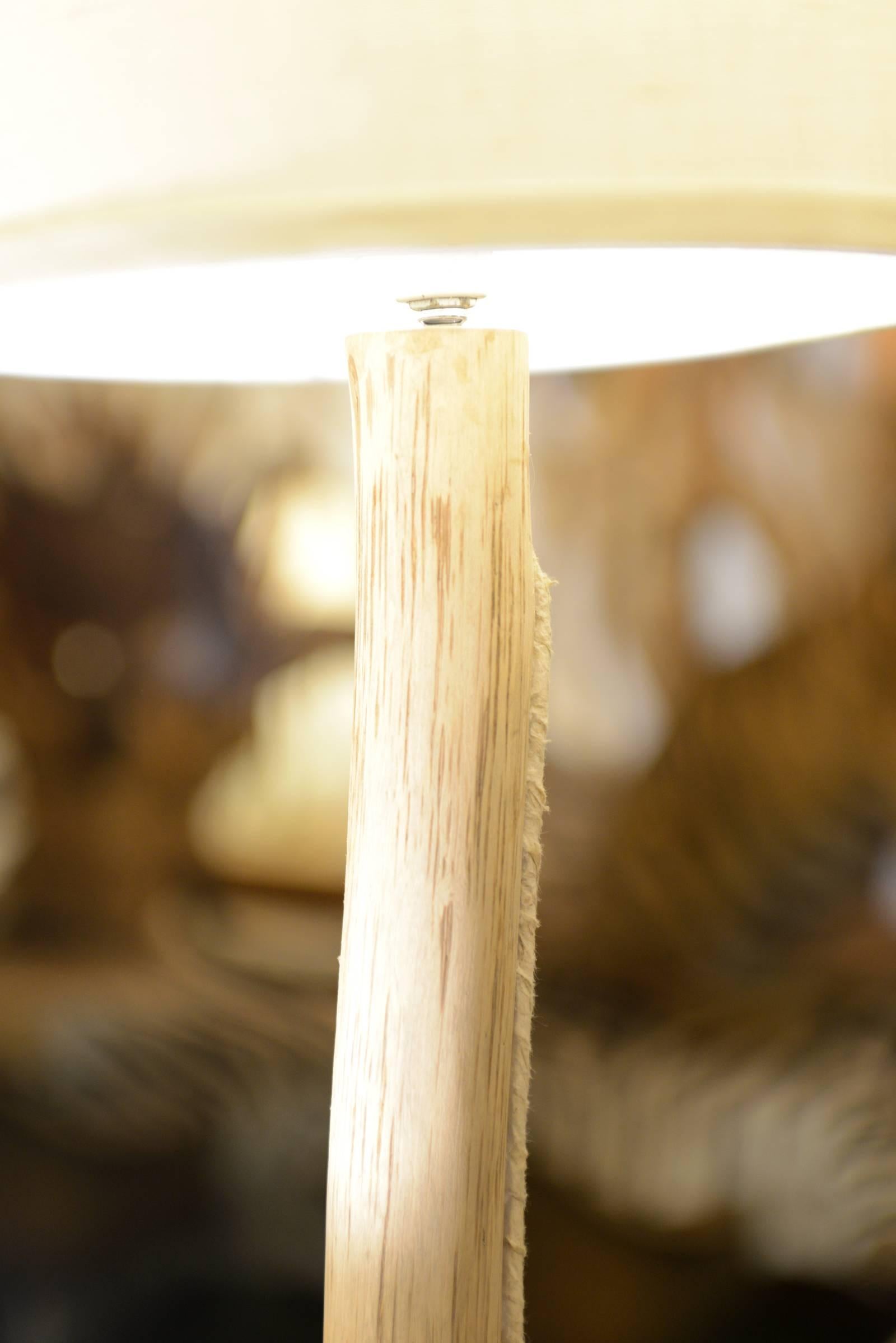 French Driftwood Floor Lamps Set of Three in Natural Driftwood
