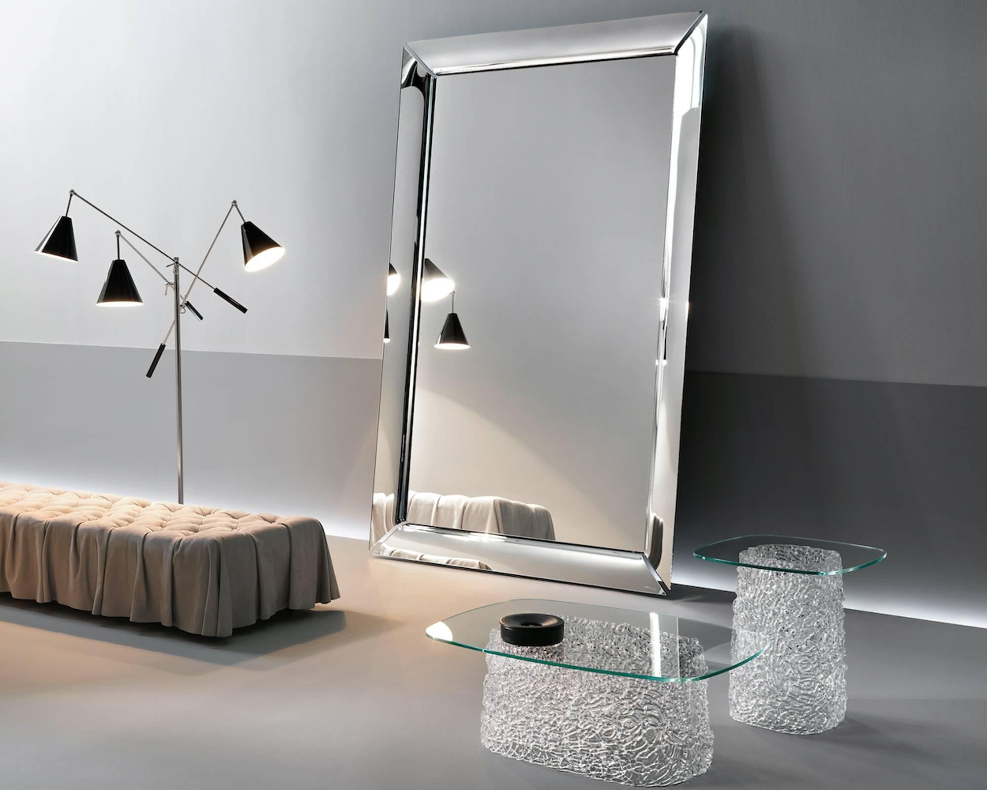 italien Miroir à cadre d'art pour sol ou miroir mural en vente