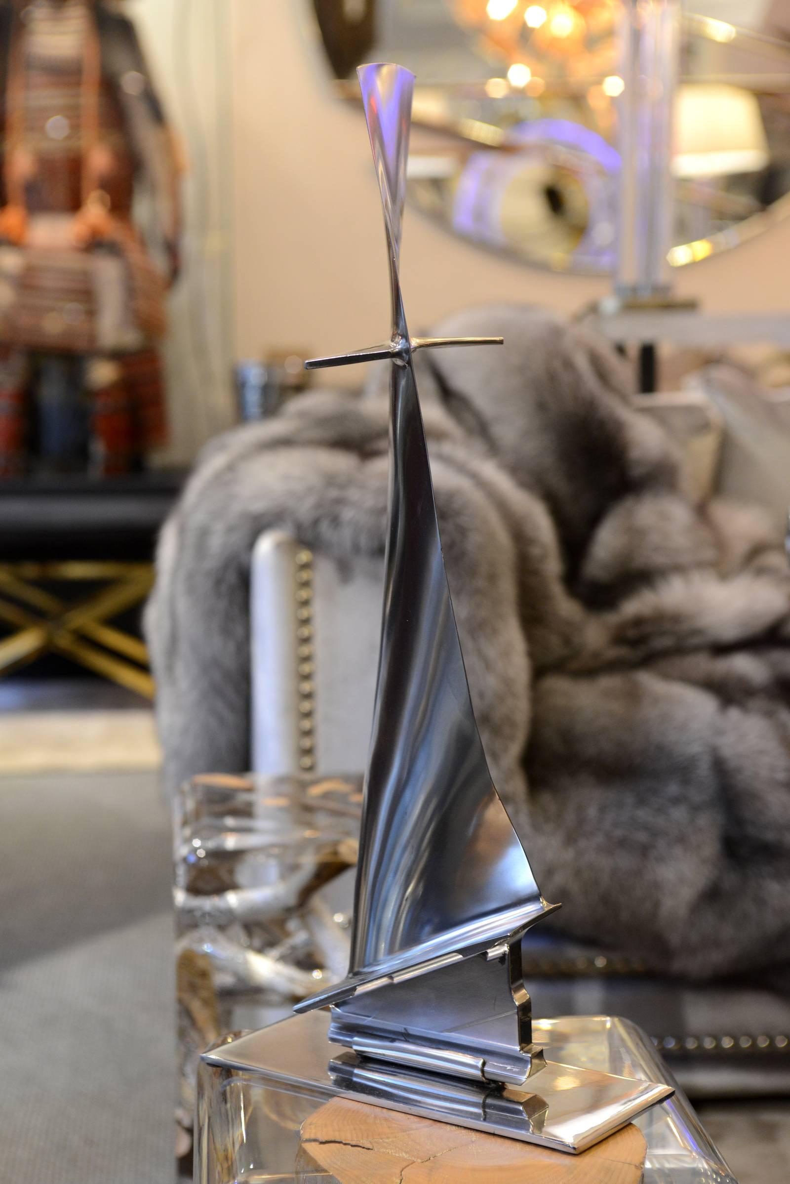 French Fin from Boeing 737 in Titanium Exceptional Piece