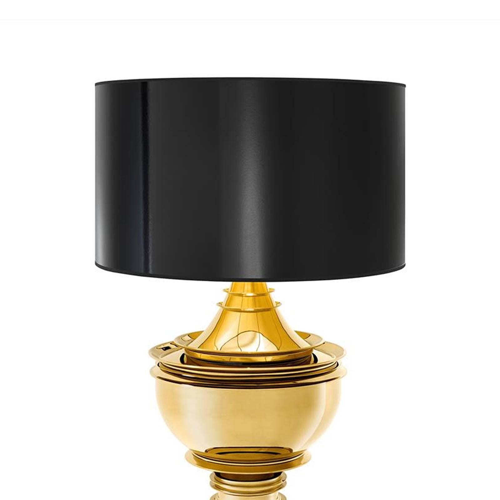 Dutch Royal Gold Table Lamp in Gold Finish