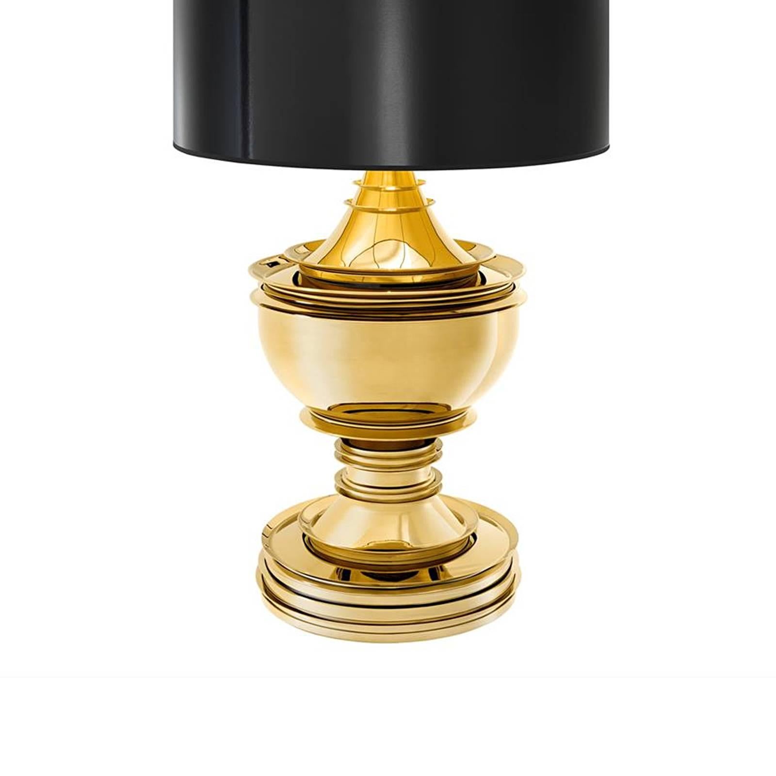 Royal Gold Table Lamp in Gold Finish In Excellent Condition In Paris, FR
