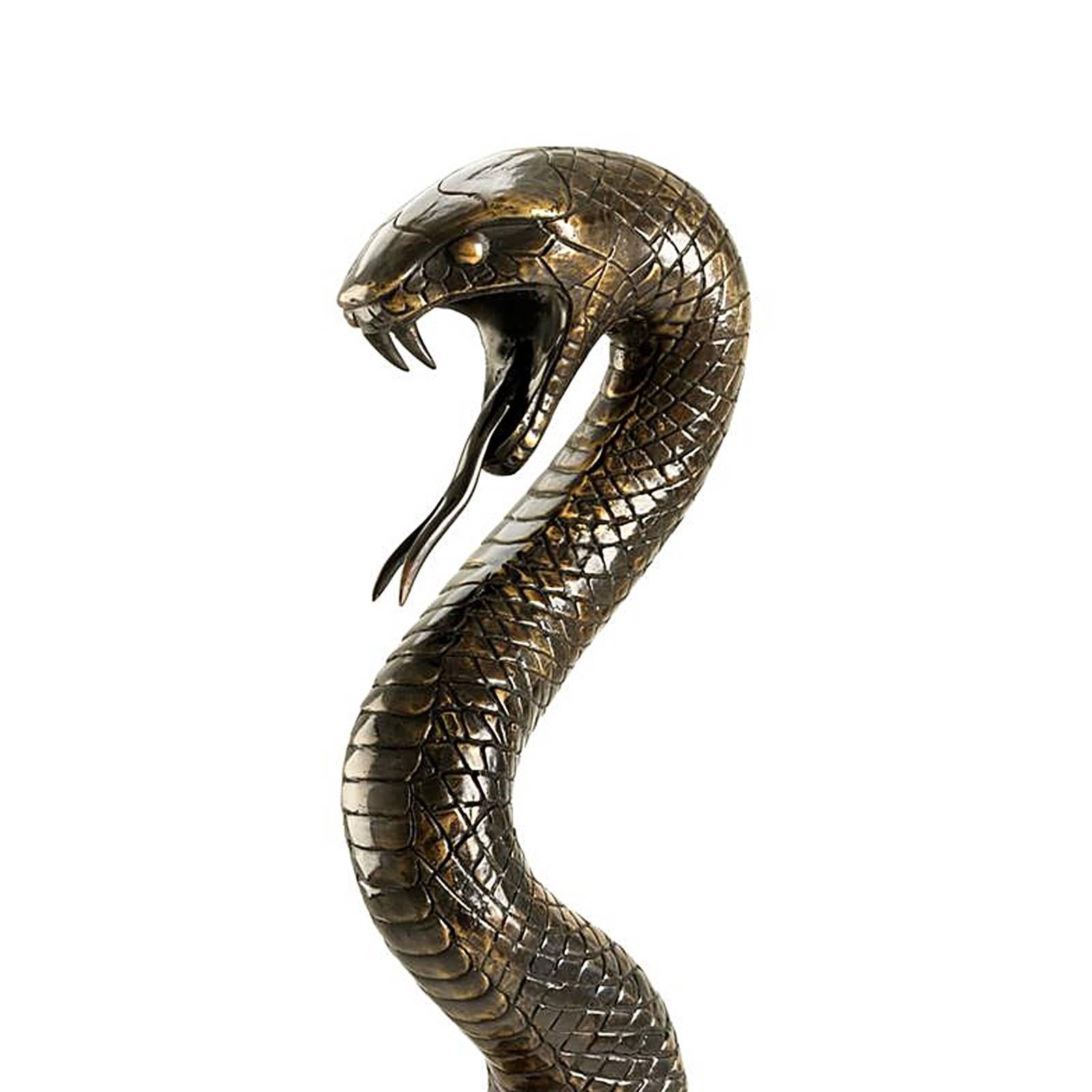 Snake Sculpture in Solid Bronze 1