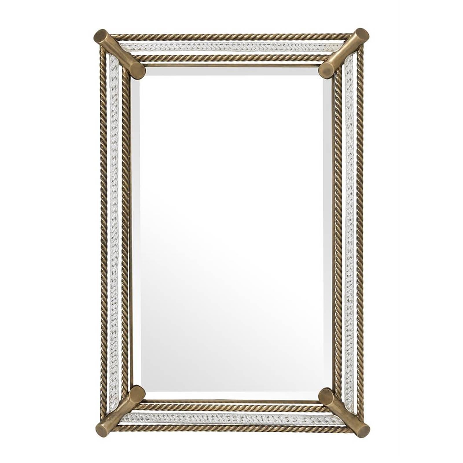 brass frame mirror