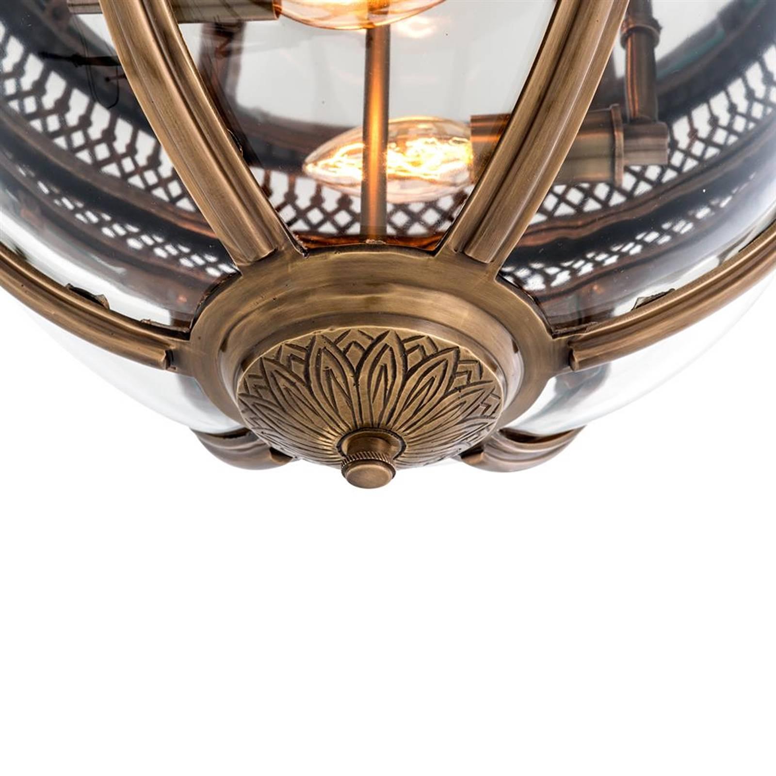 Castle Planet Suspension in Antique Brass or in Nickel or in Bronze Finish In Excellent Condition In Paris, FR